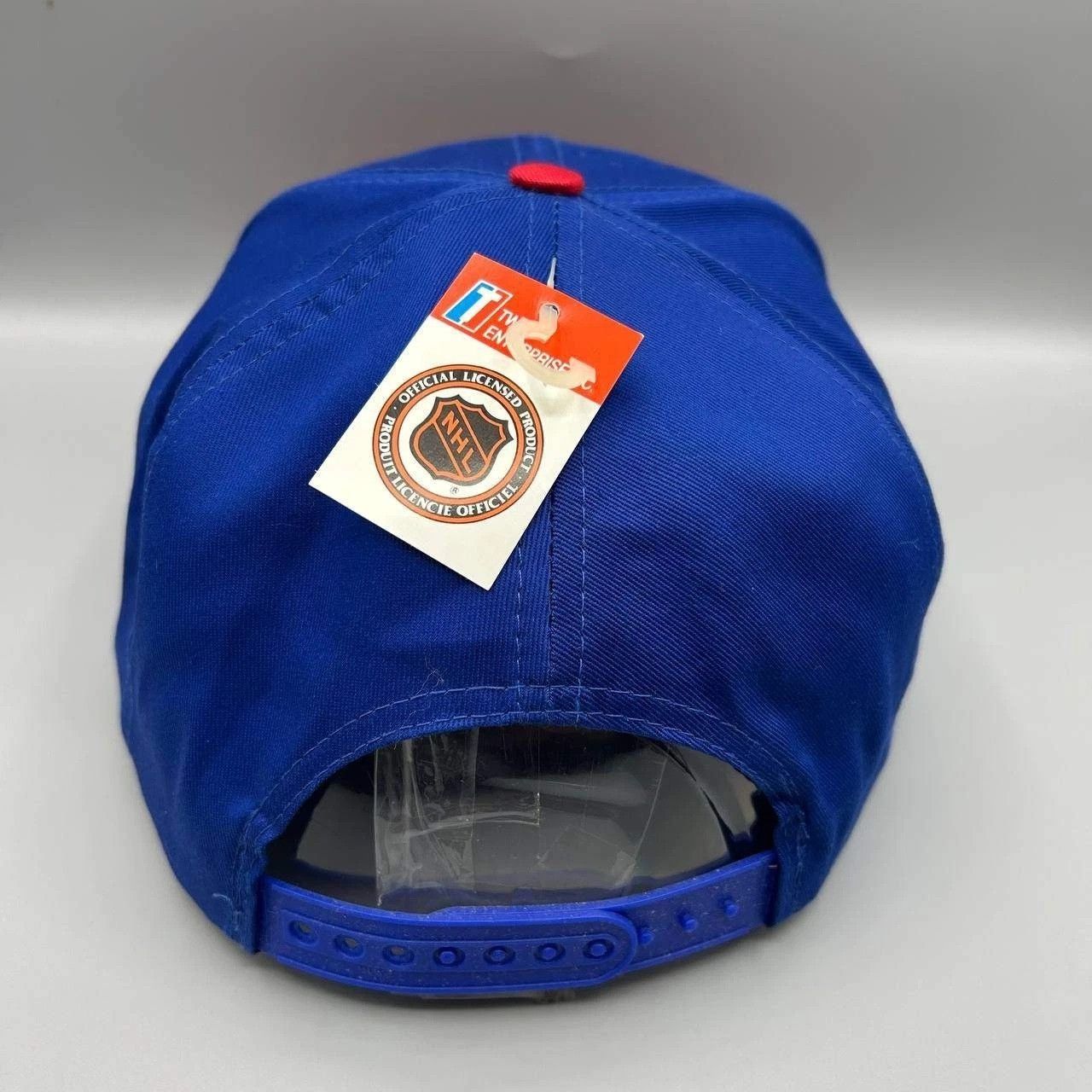 Twins Enterprise Inc. Vintage Quebec Nordiques Hat Men Blue Red Hat Snap Back Cap Size ONE SIZE - 4 Thumbnail