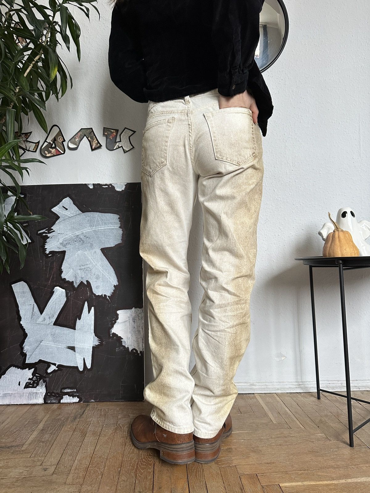 Weekday Weekday Arrow Low Dusty Western Straight Jeans Size 25" / US 0 / IT 36 - 8 Thumbnail