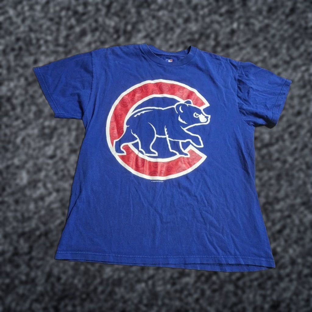 MLB VINTAGE Chicago Cubs MLB Baseball T-Shirt Adult Large Blue Cotton Unisex Short Sleeve Crew Neck 90s Size US L / EU 52-54 / 3 - 1 Thumbnail