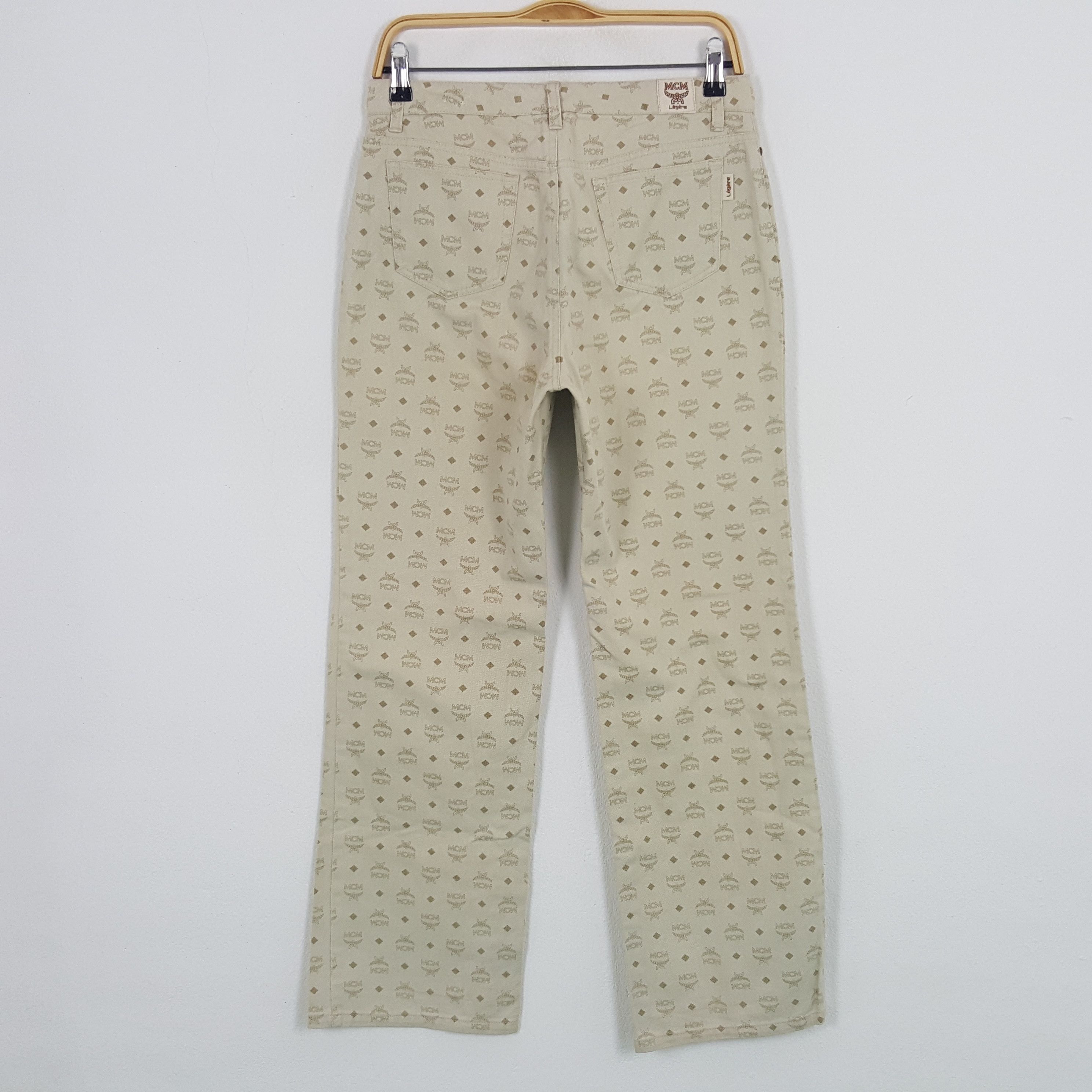 MCM × Vintage Vintage MCM Legere Monogram Pants Size US 29 - 4 Thumbnail