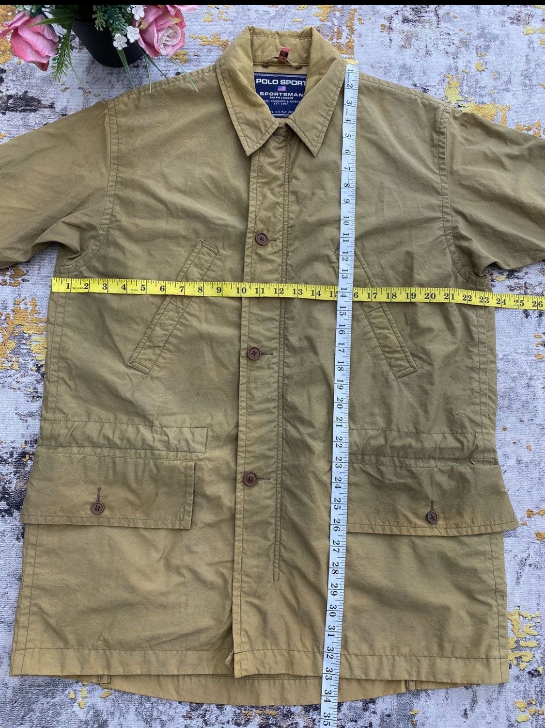 Polo Ralph Lauren 🔥 Sunfaded 🔥 Vintage 90s Polo Sport Safari Jacket Size US M / EU 48-50 / 2 - 17 Thumbnail