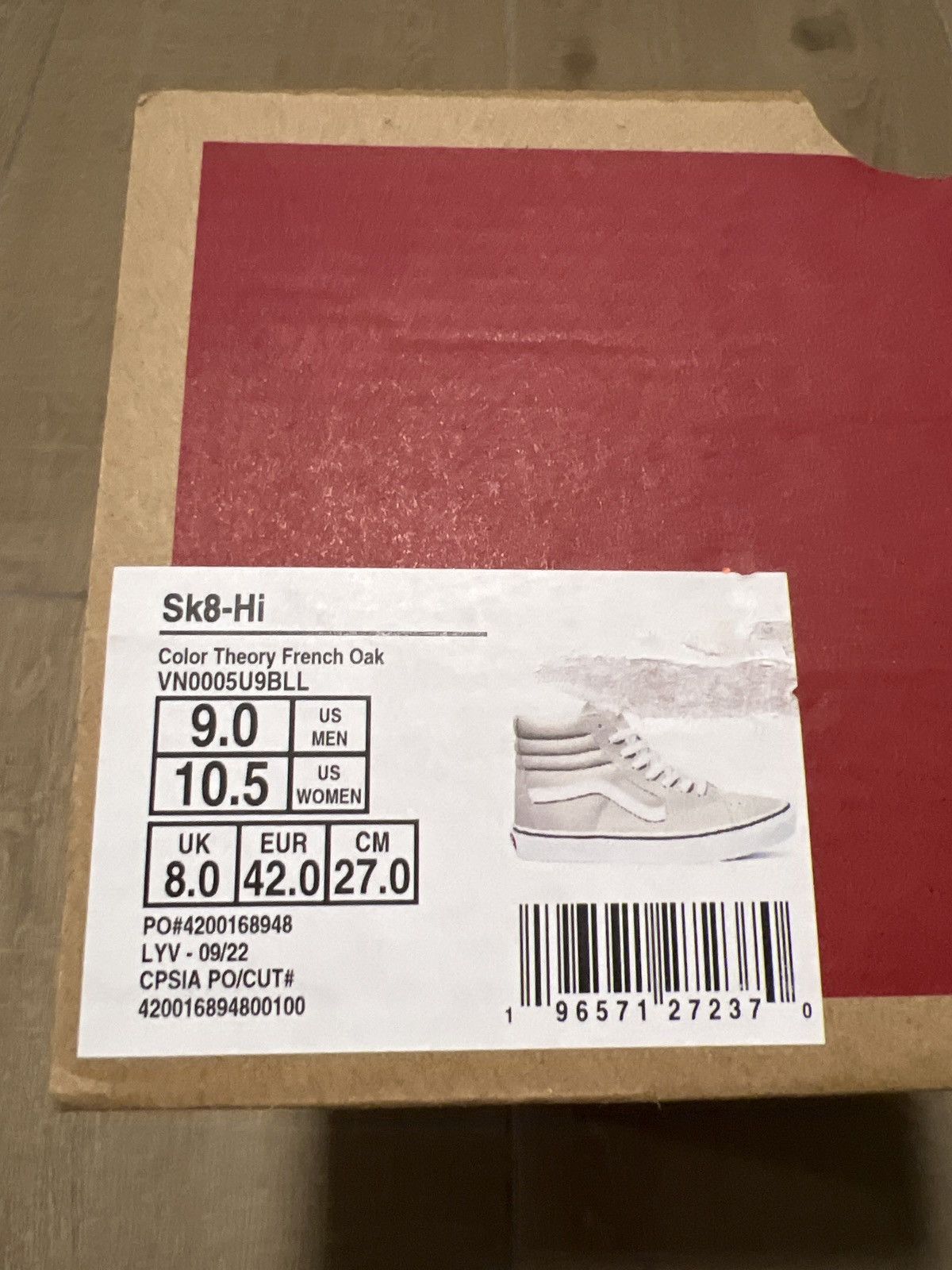 Vans Vans SK8-Hi Size US 9 / EU 42 - 7 Thumbnail