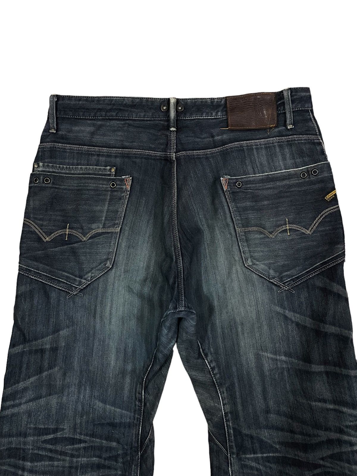 Edwin Vtg Edwin E-Function Mud Wash Camo Lining Ripped Baggy Jeans Size US 36 / EU 52 - 9 Thumbnail