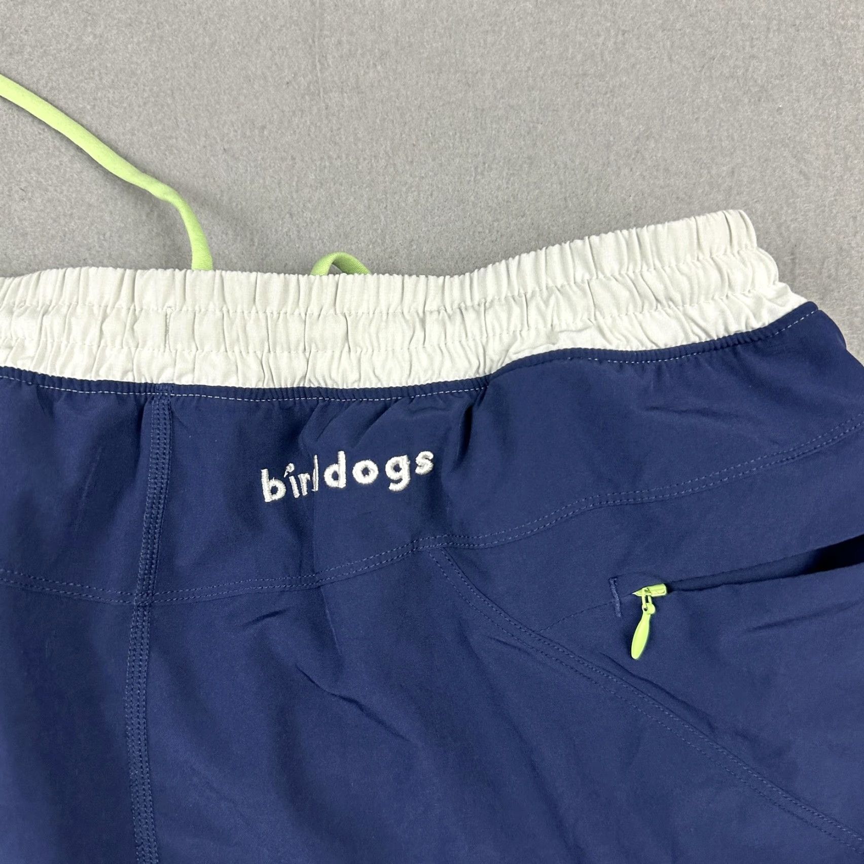 Vintage Birddogs Shorts Men Large Blue Lined Athletic Drawstring Zip Pockets Elastic L Size US 33 - 5 Thumbnail