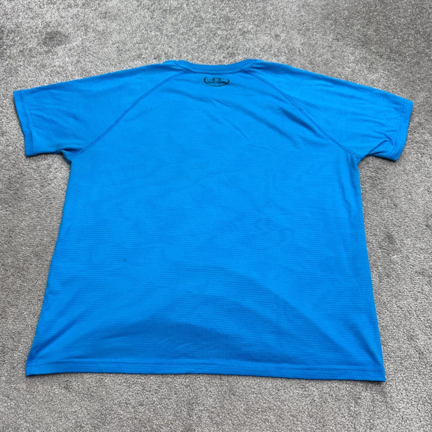 Under Armour VINTAGE? Wait, item is Not Vintage. So: Under Armour T-Shirt Mens Medium Blue Short Sleeve Crew Neck Athletic Tee Size US M / EU 48-50 / 2 - 2 Thumbnail