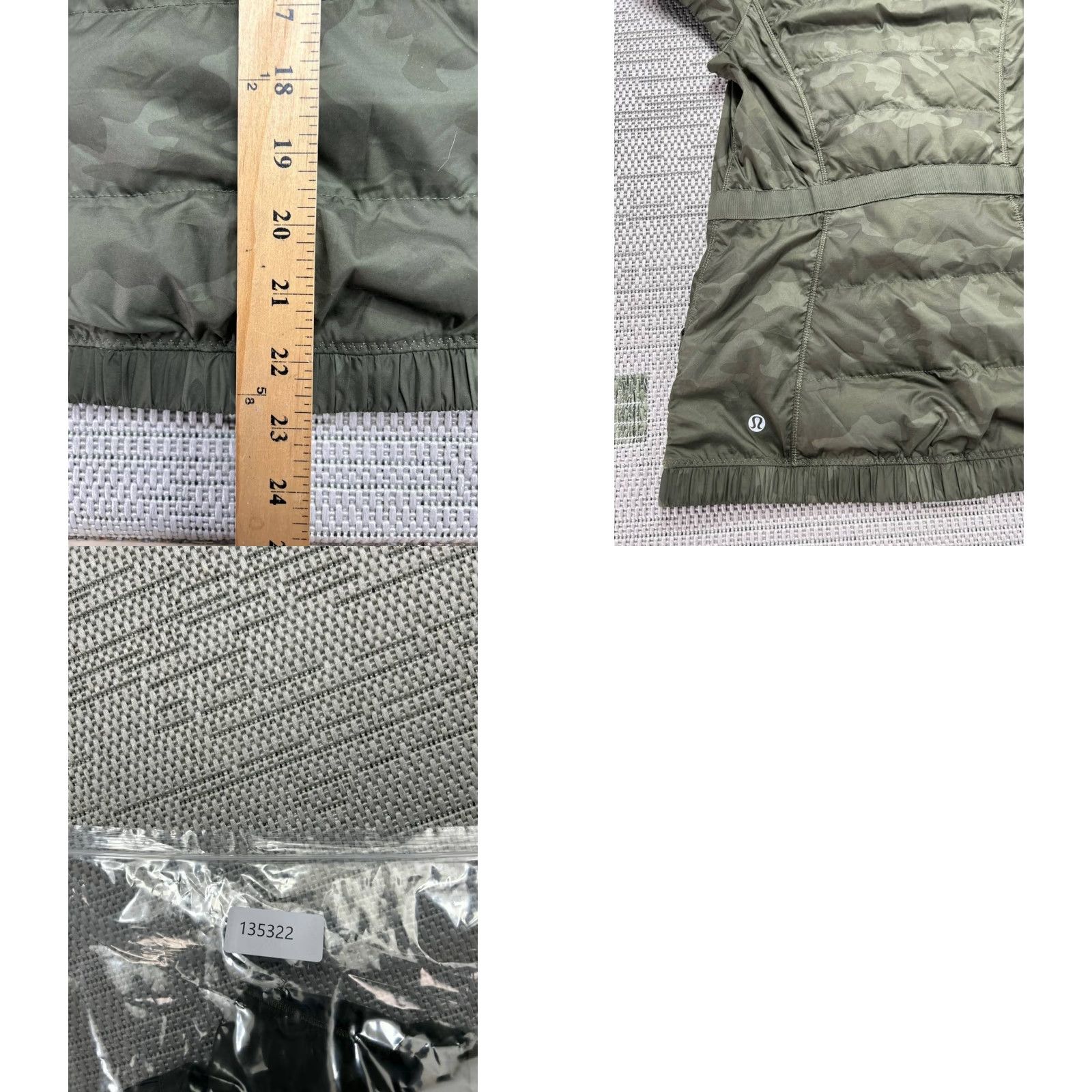 Lululemon Lululemon Vest Womens 3XS Green Down Insulated Puffer Camouflage Spring Fling Vest Mens Womens Girls Size XXS / US 00 / IT 34 - 8 Thumbnail