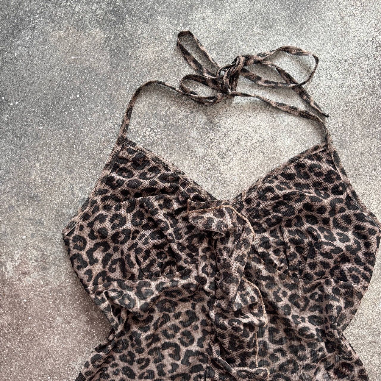 Hysteric Glamour Leopard Print Vintage Y2K Mesh Sexy Blouse Size M / US 6-8 / IT 42-44 - 2 Thumbnail