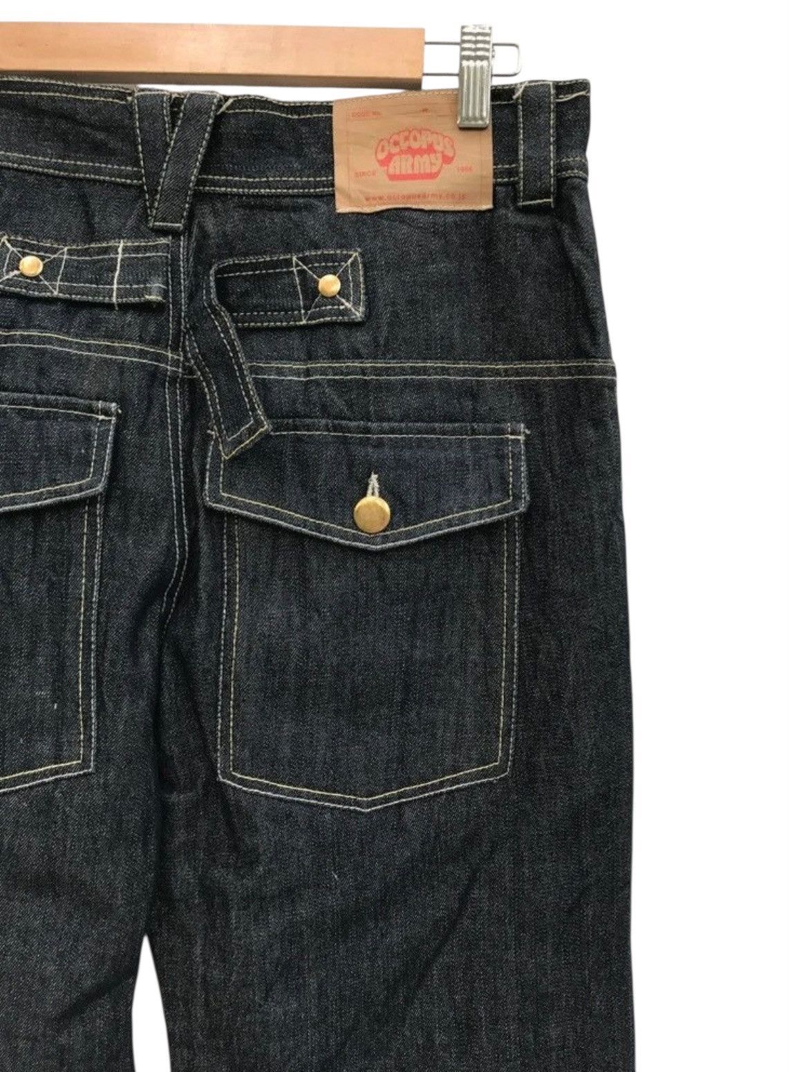 Japanese Brand Octopus Army Streetwear Buckle Back Denim Pants Size US 32 / EU 48 - 8 Thumbnail