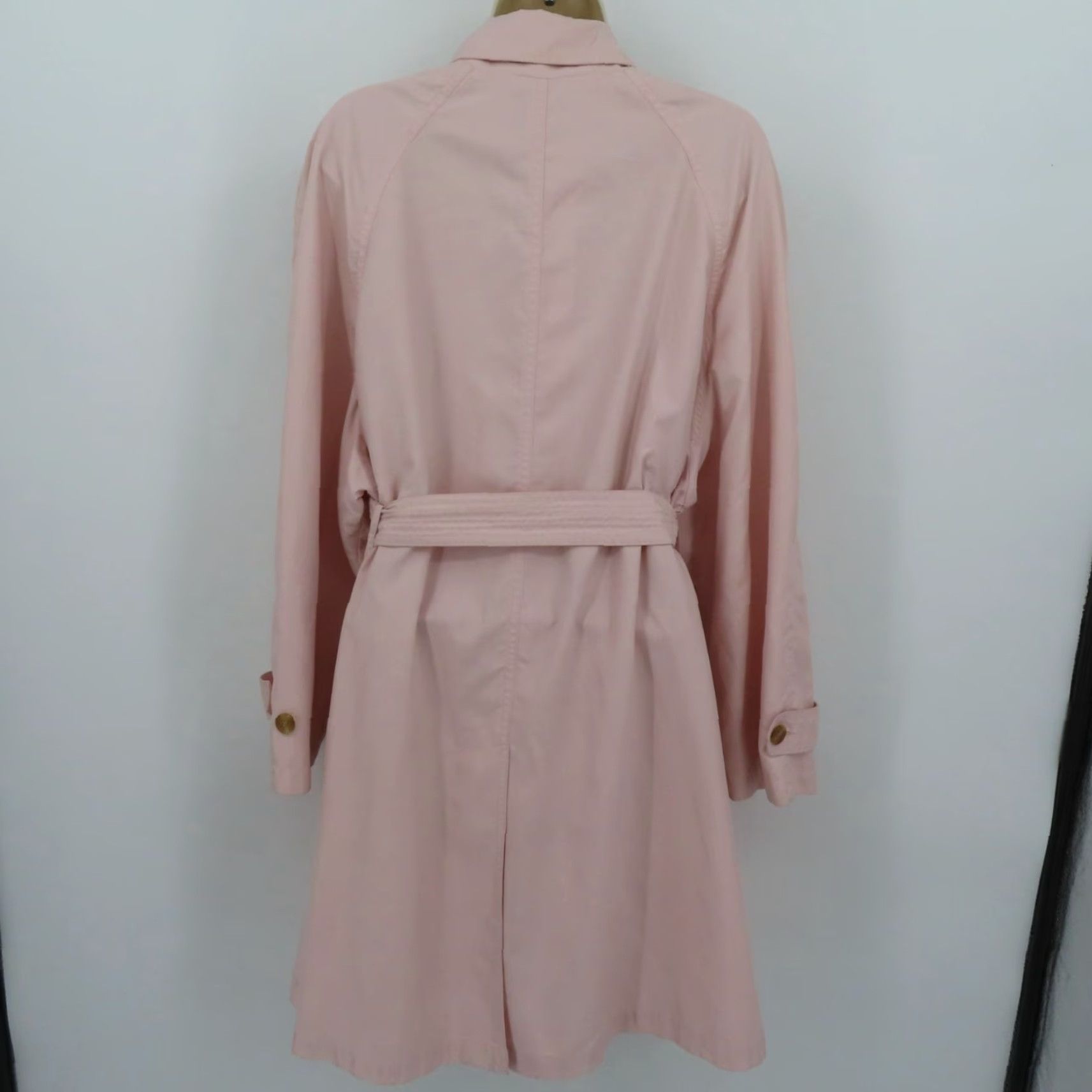 Pinko CW Clifford & Willis Women Coat Trench Pink Collared Button Front Small S Jacket Size S / US 4 / IT 40 - 7 Thumbnail
