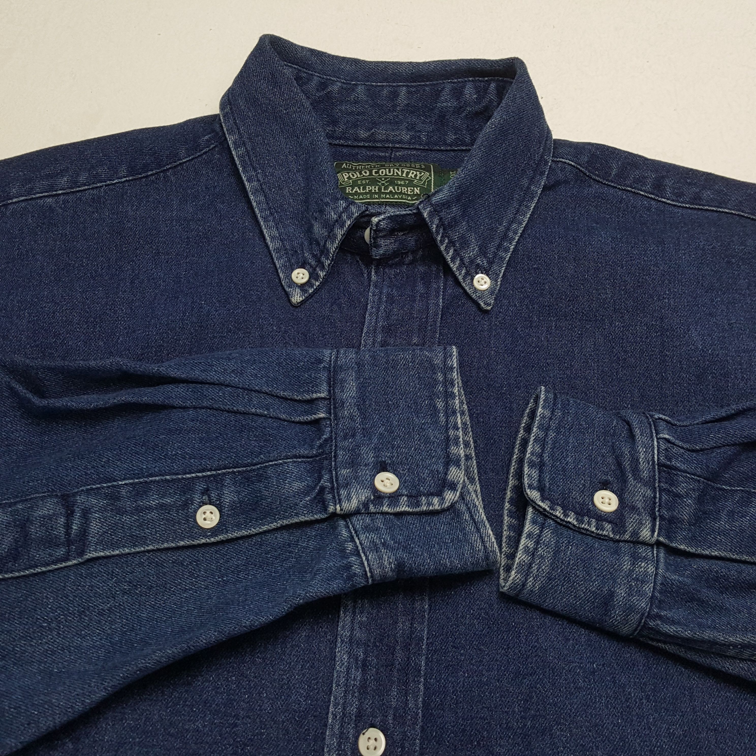 Polo Ralph Lauren × Ralph Lauren × Vintage POLO RALPH LAUREN Small Logo Design Casual Style Shirt Size US L / EU 52-54 / 3 - 8 Thumbnail