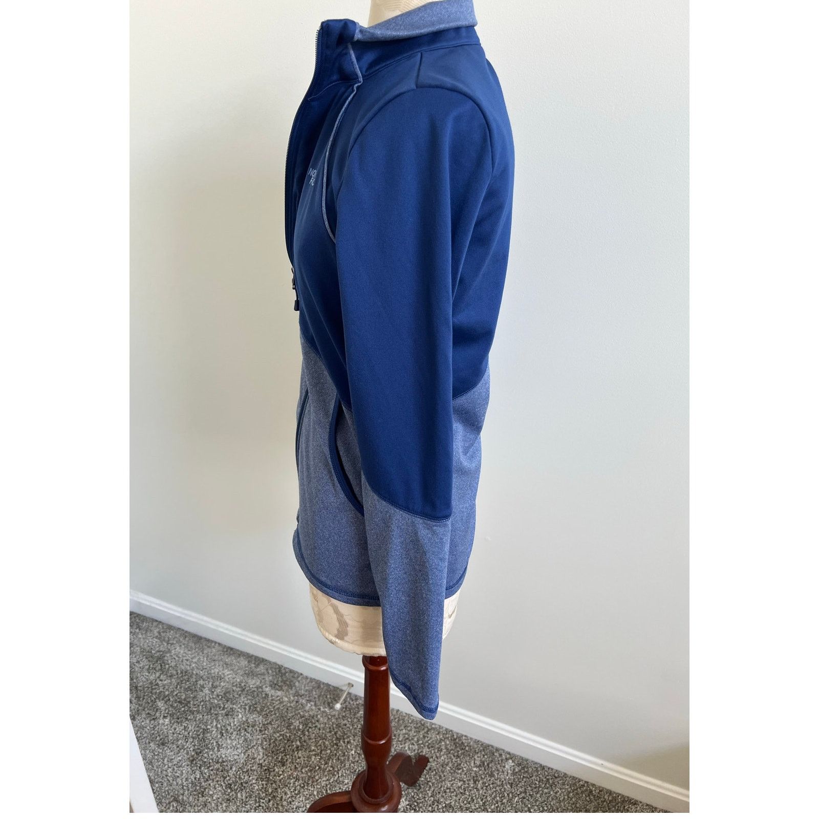 The North Face The North Face Blue Softshell Full Zip Athletic Jacket Small Size S / US 4 / IT 40 - 4 Thumbnail