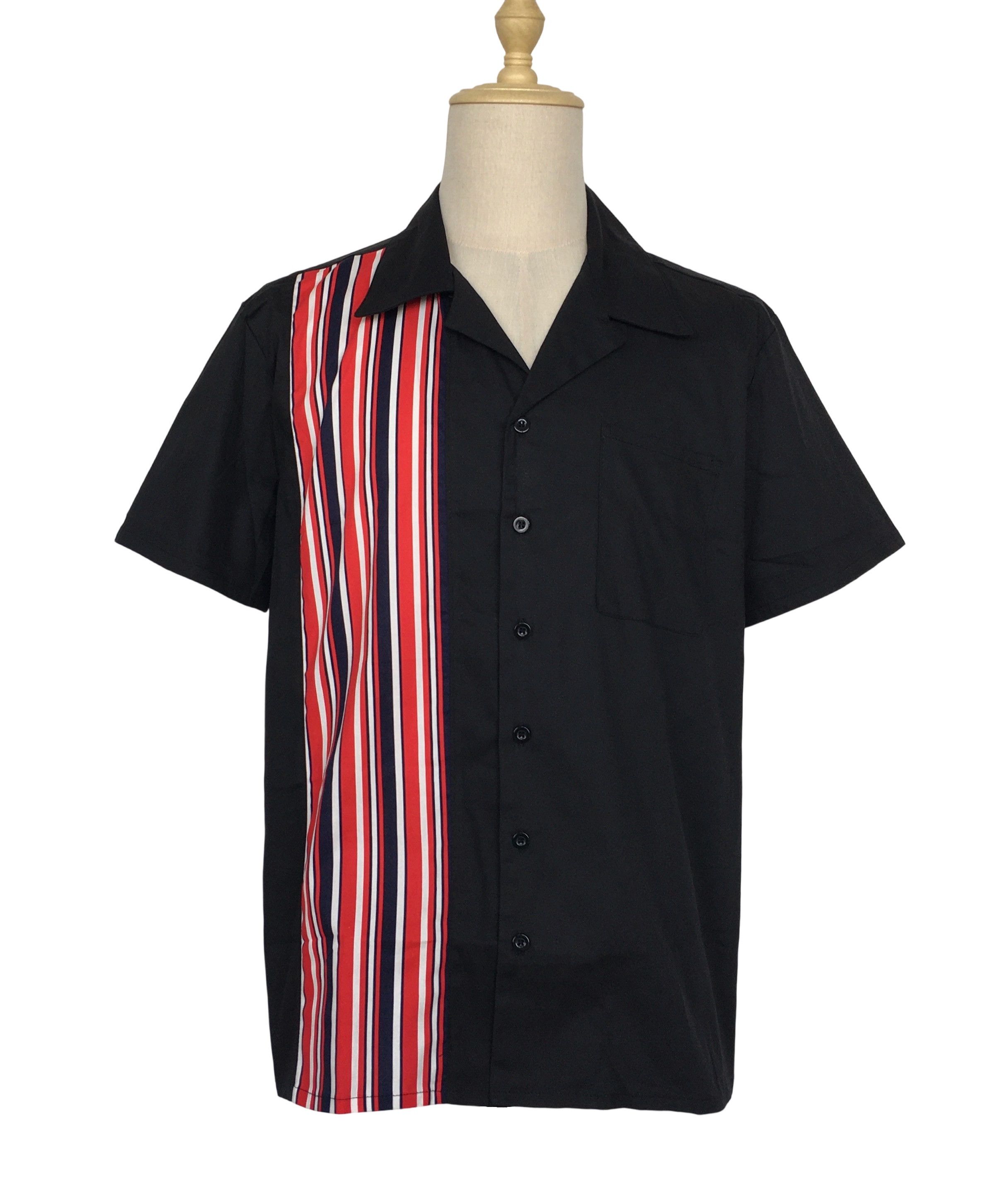Other Black Casual Shirts Striped Panel Mens Shirts Size US XXL / EU 58 / 5 - 1 Thumbnail