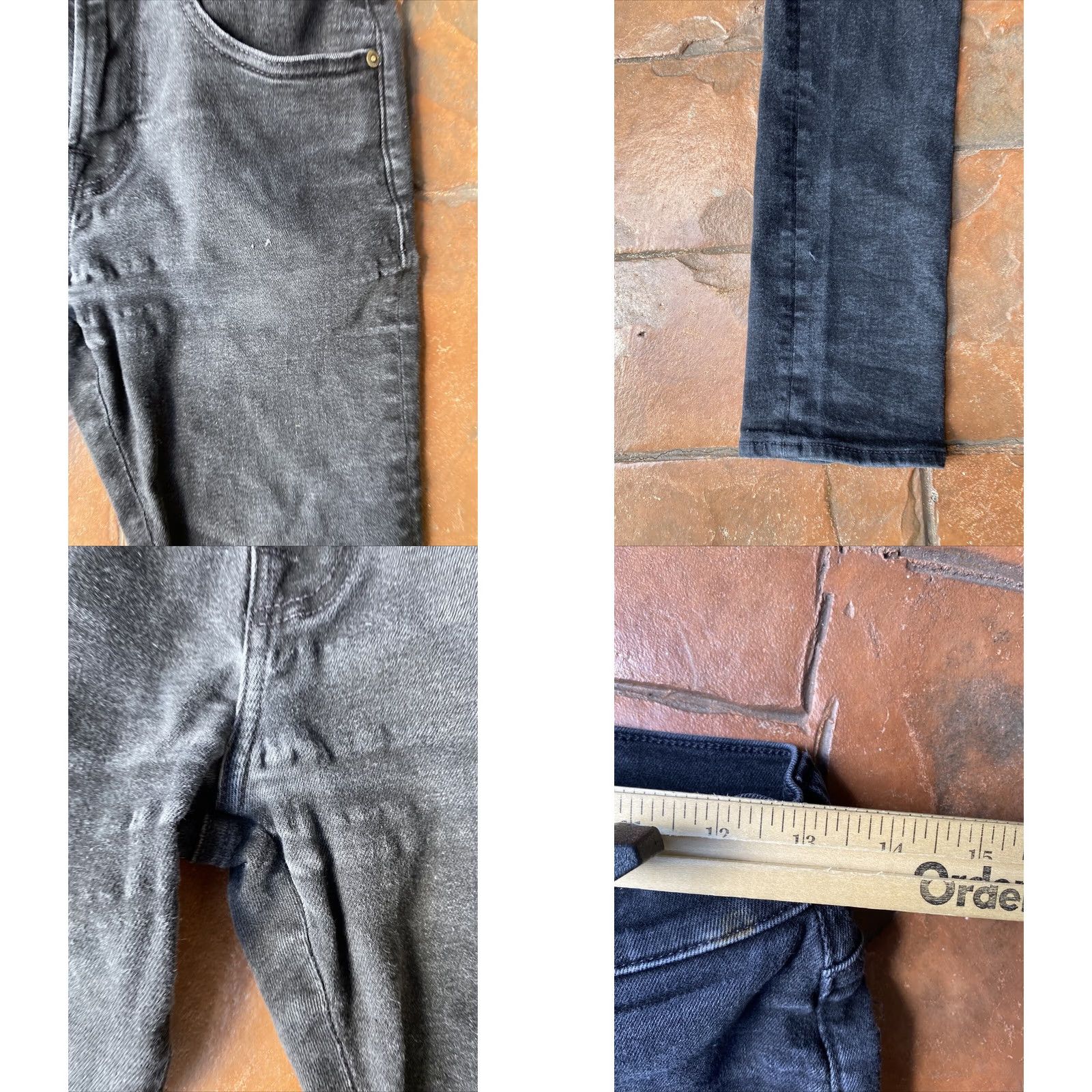 7 For All Mankind 7 For All Mankind Paxtyn Skinny Slim Leg Jeans Men 30x32 Black Mid-Rise Distressed Jeans Size US 30 / EU 46 - 8 Thumbnail