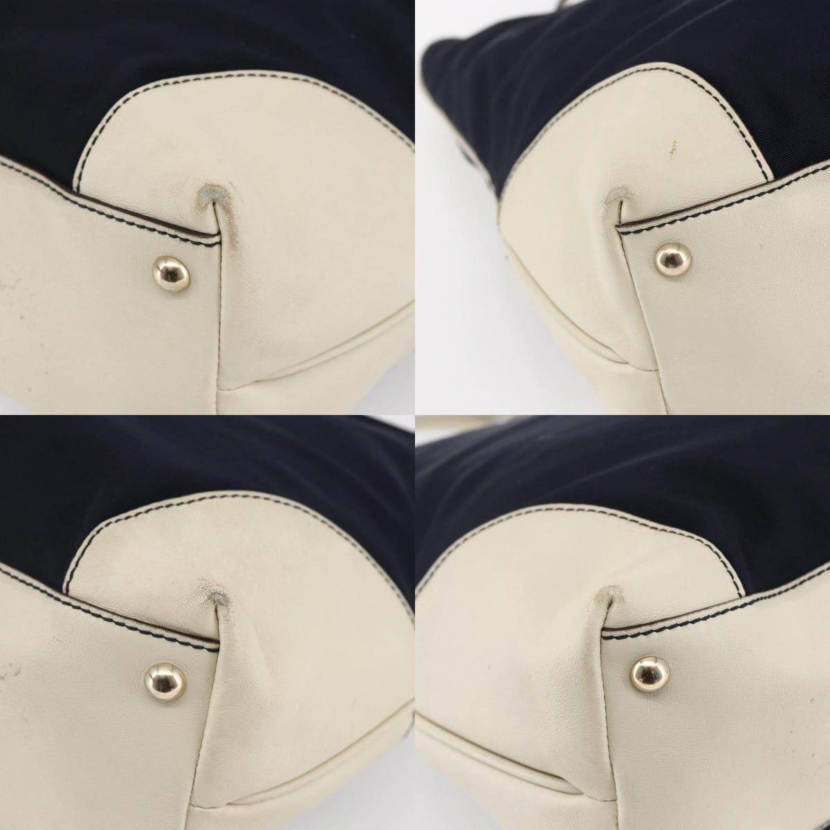 Gucci GUCCI Tote Bag Nylon Leather Navy Size ONE SIZE - 10 Thumbnail