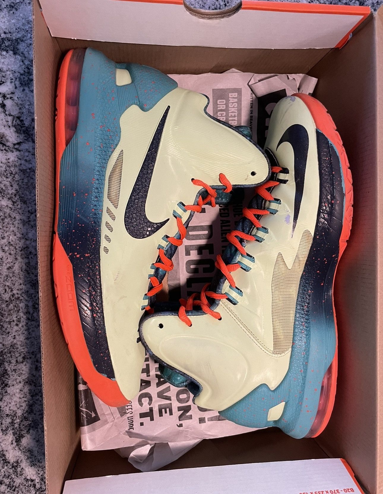 image of Kevin Durant x Nike Kd V All-Star Shoes in Green, Men's (Size 10)