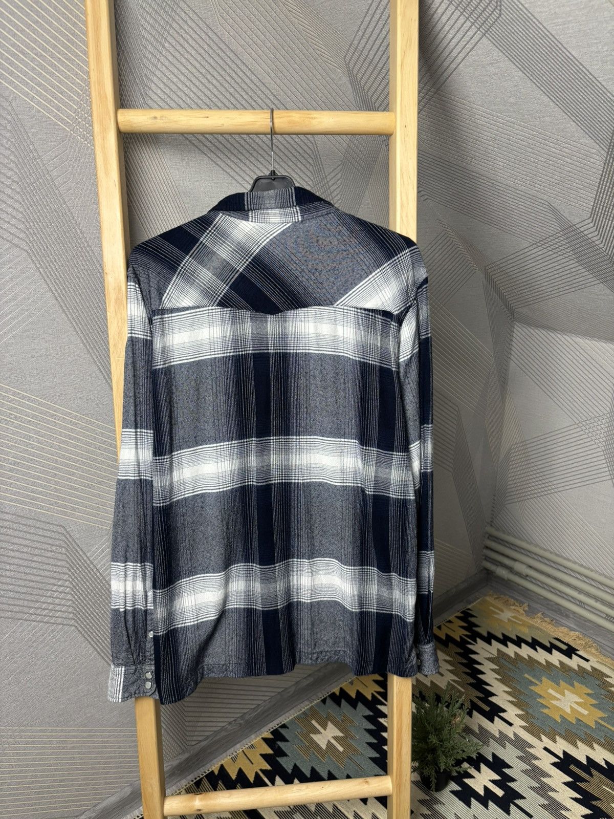 Stussy Stussy Shadow Plaid Western Button-Down Shirt L size Large Size US L / EU 52-54 / 3 - 7 Thumbnail