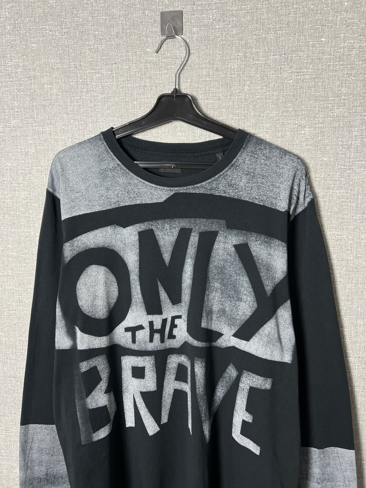 Diesel × Vintage Rare Diesel Only The Brave 78 Big Logo Long Sleeve T-Shirt Size US L / EU 52-54 / 3 - 2 Thumbnail