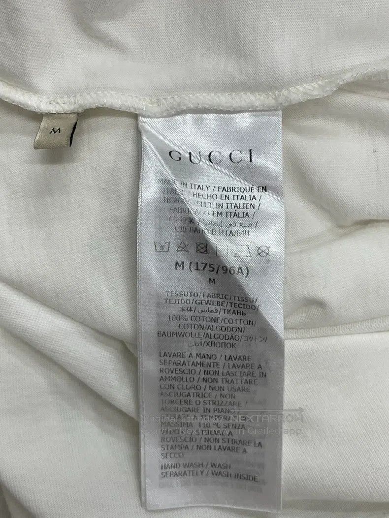 Gucci Gucci White printed letter logo short-sleeved T-shirt Size US M / EU 48-50 / 2 - 5 Thumbnail