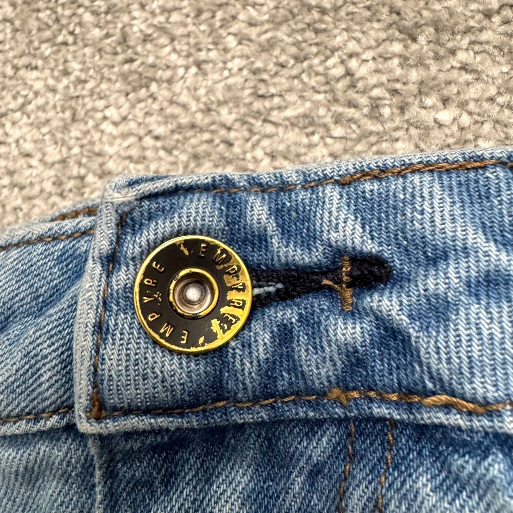 Empyre VINTAGE Empyre Y2K Relaxed Fit Carpenter Denim Jeans Womens 32 Blue Light Wash Straight Streetwear 90s Size 24" / US 00 / IT 34 - 3 Thumbnail