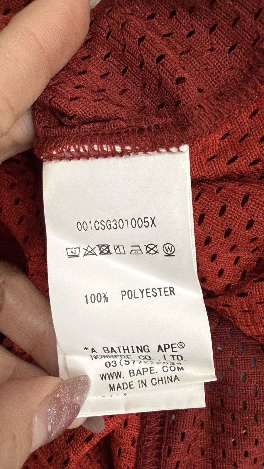 Bape BAPE Color Camo Bape Basketball Tank Top 'Red' NWT Size US M / EU 48-50 / 2 - 10 Thumbnail
