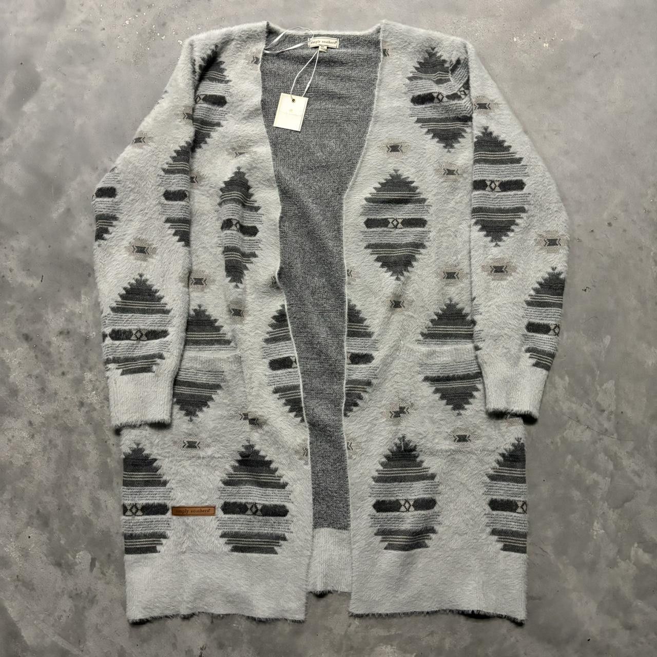 Japanese Brand × Vintage NWT Simply Southern Aztec Pattern Very Soft Cozy Cardigan! Size XL / US 12-14 / IT 48-50 - 1 Thumbnail