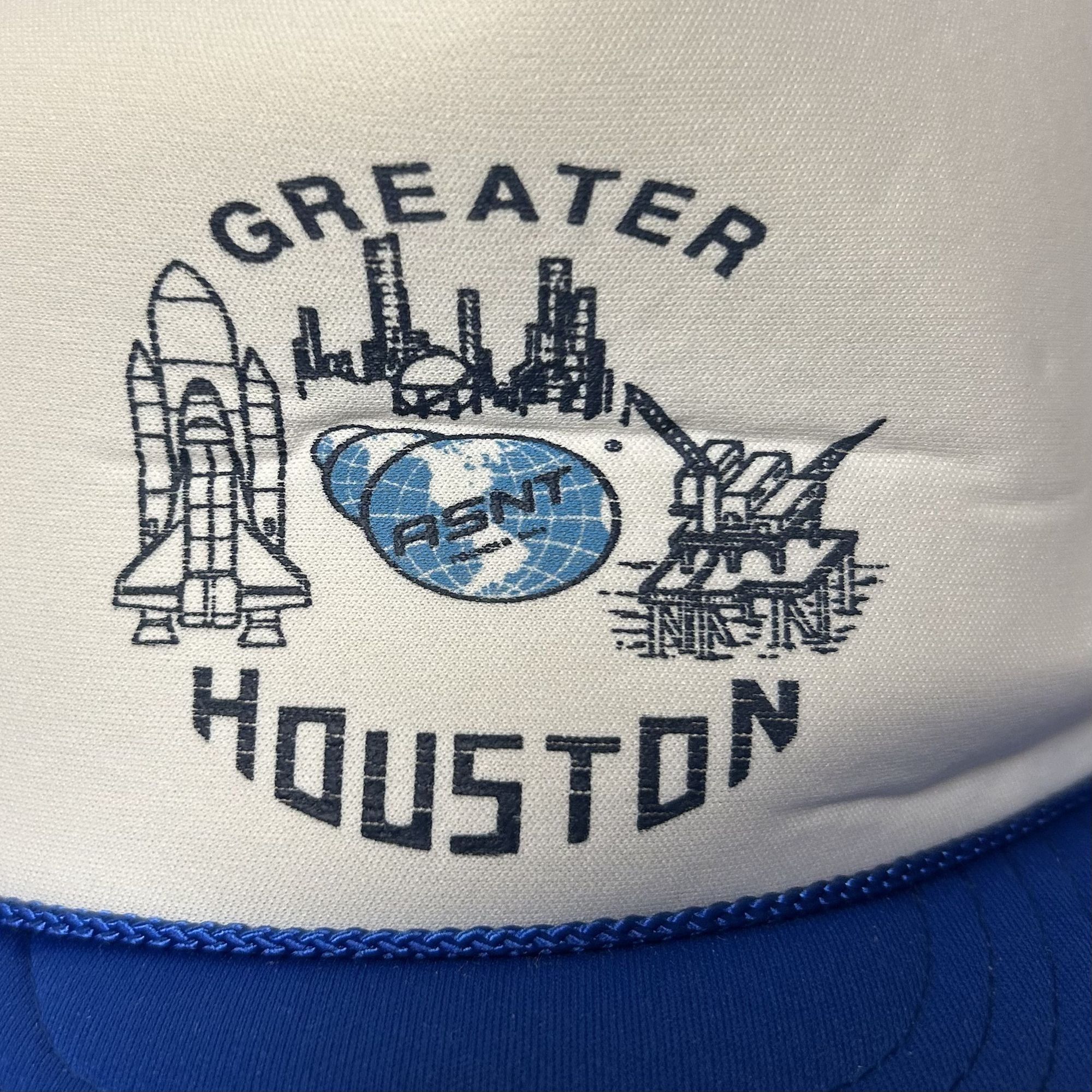 Nissan NOS 80's Mesh TRUCKER Hat ASNT Greater HOUSTON Snapback Size ONE SIZE - 2 Thumbnail