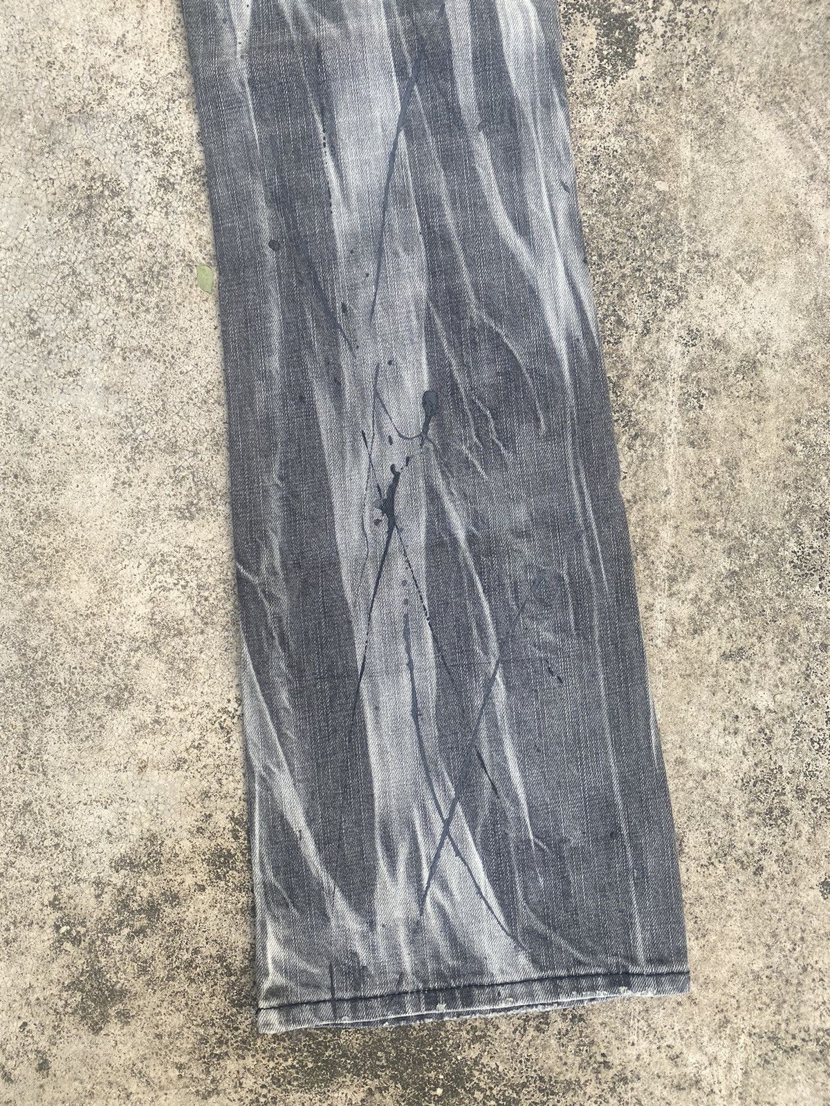 If Six Was Nine × Japanese Brand Flare Jeans Sorridere Honeycomb Painted Splash Size US 32 / EU 48 - 17 Thumbnail