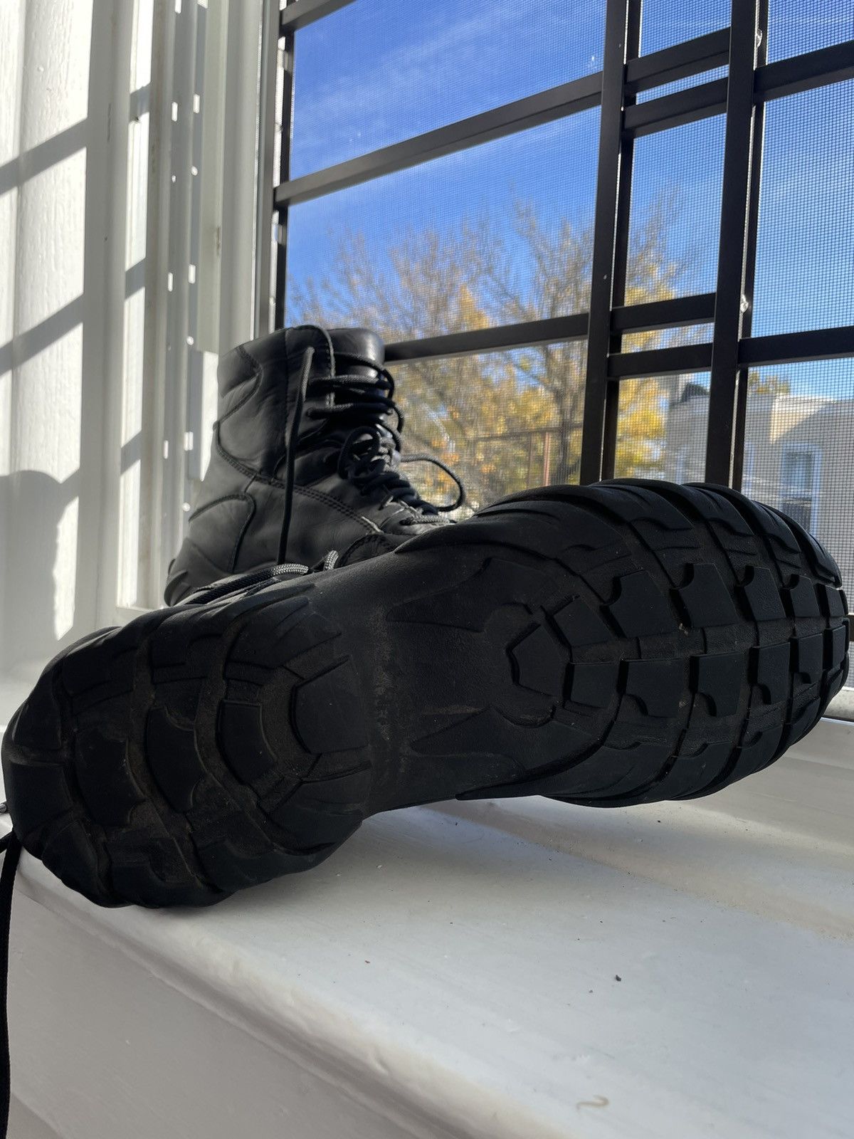 Oakley × Vintage Y2K Oakley Logo Combat Boots Size US 8.5 / EU 41-42 - 3 Thumbnail
