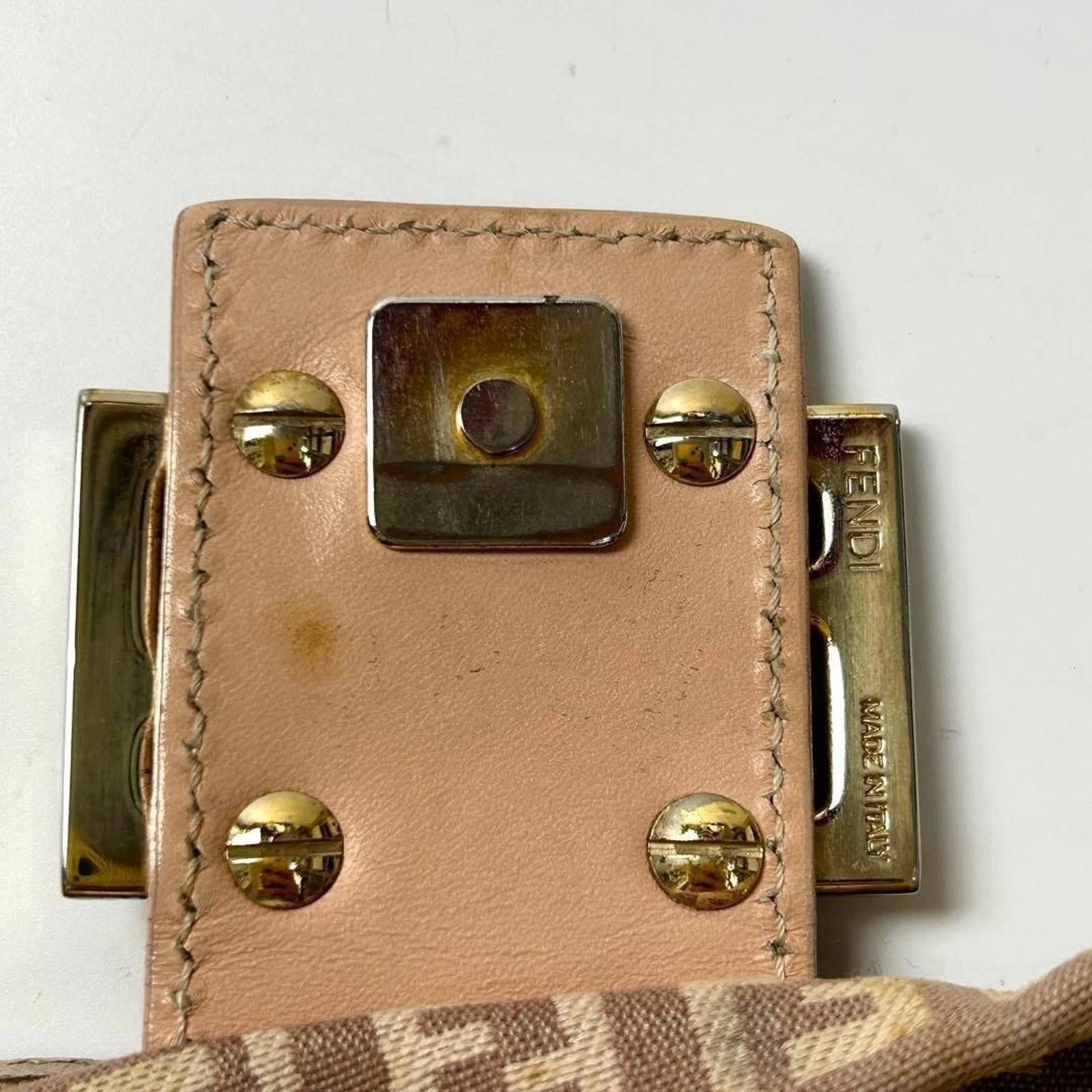 Fendi Fendi - Brown Zucca Canvas Baguette Shoulder Bag Size ONE SIZE - 8 Thumbnail