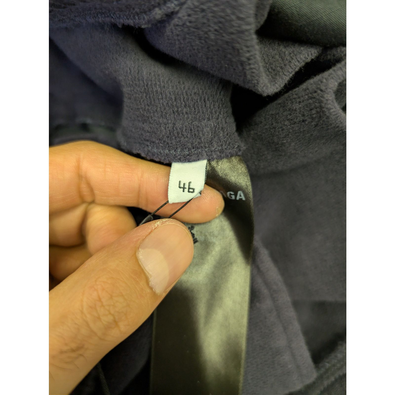 Balenciaga o1rshd1 Patched Hybrid Cargo Trackpants in dark navy Size US 30 / EU 46 - 14 Thumbnail
