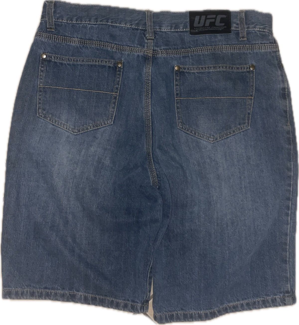 UFC Baggy denim shorts with UFC logo print Size US 34 / EU 50 - 2 Thumbnail