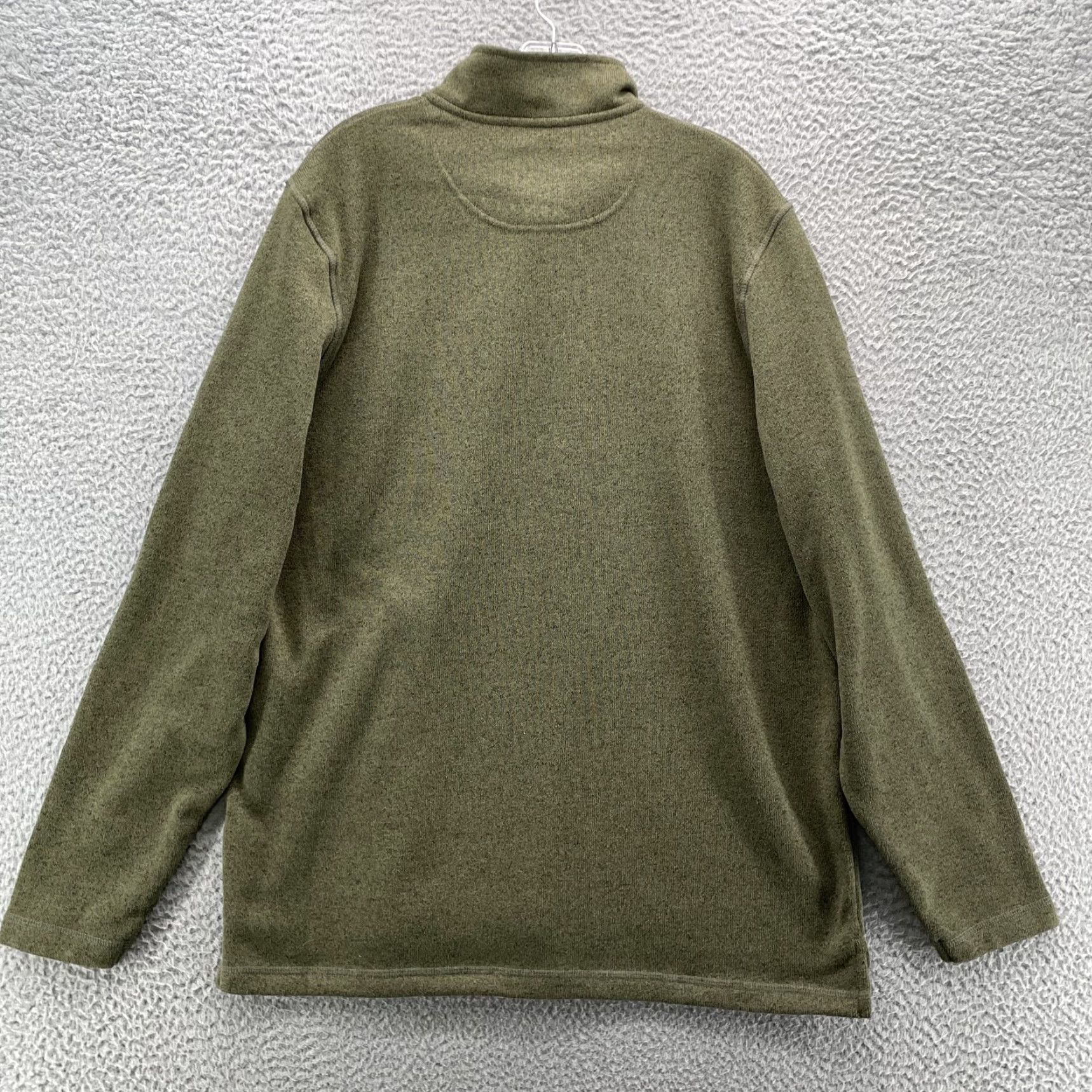Wrangler Wrangler Sweater Men's Large Army Green 1/4 Zip Pullover Preppy Workwear Cowboy Size US XL / EU 56 / 4 - 5 Thumbnail