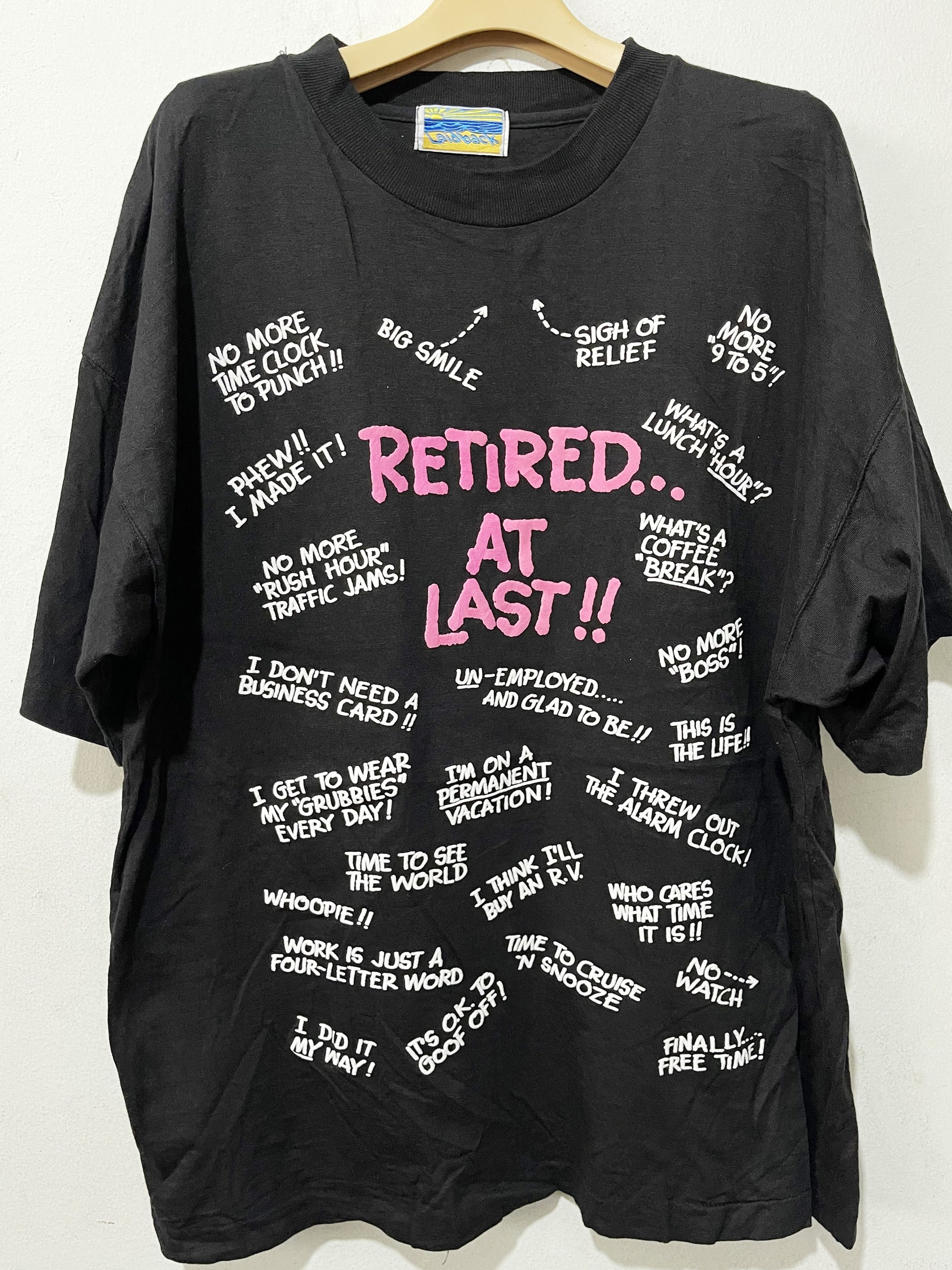 Arts & Science × Vintage Vintage 90s Retired at Last Shirt Size US XL / EU 56 / 4 - 1 Thumbnail