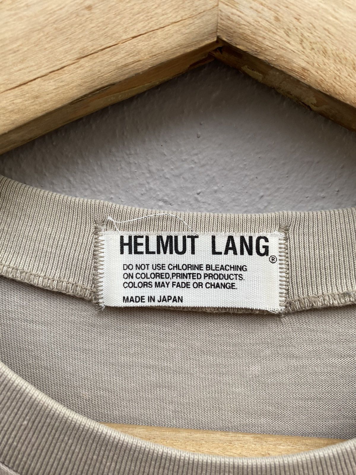 Helmut Lang Helmut Lang Desert Khaki Longsleeve Plain Tshirt Size US S / EU 44-46 / 1 - 3 Thumbnail