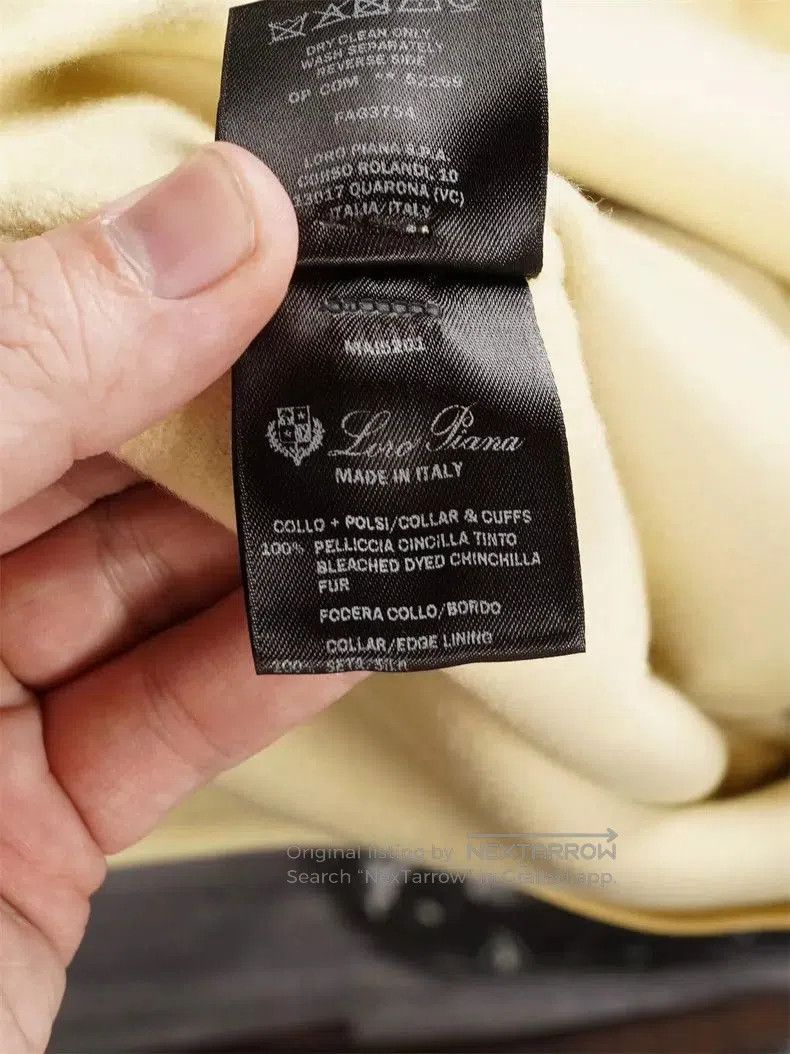 Loro Piana Loro Piana Salzburg Yellow Fur Trimmed Cape. Size US L / EU 52-54 / 3 - 6 Thumbnail