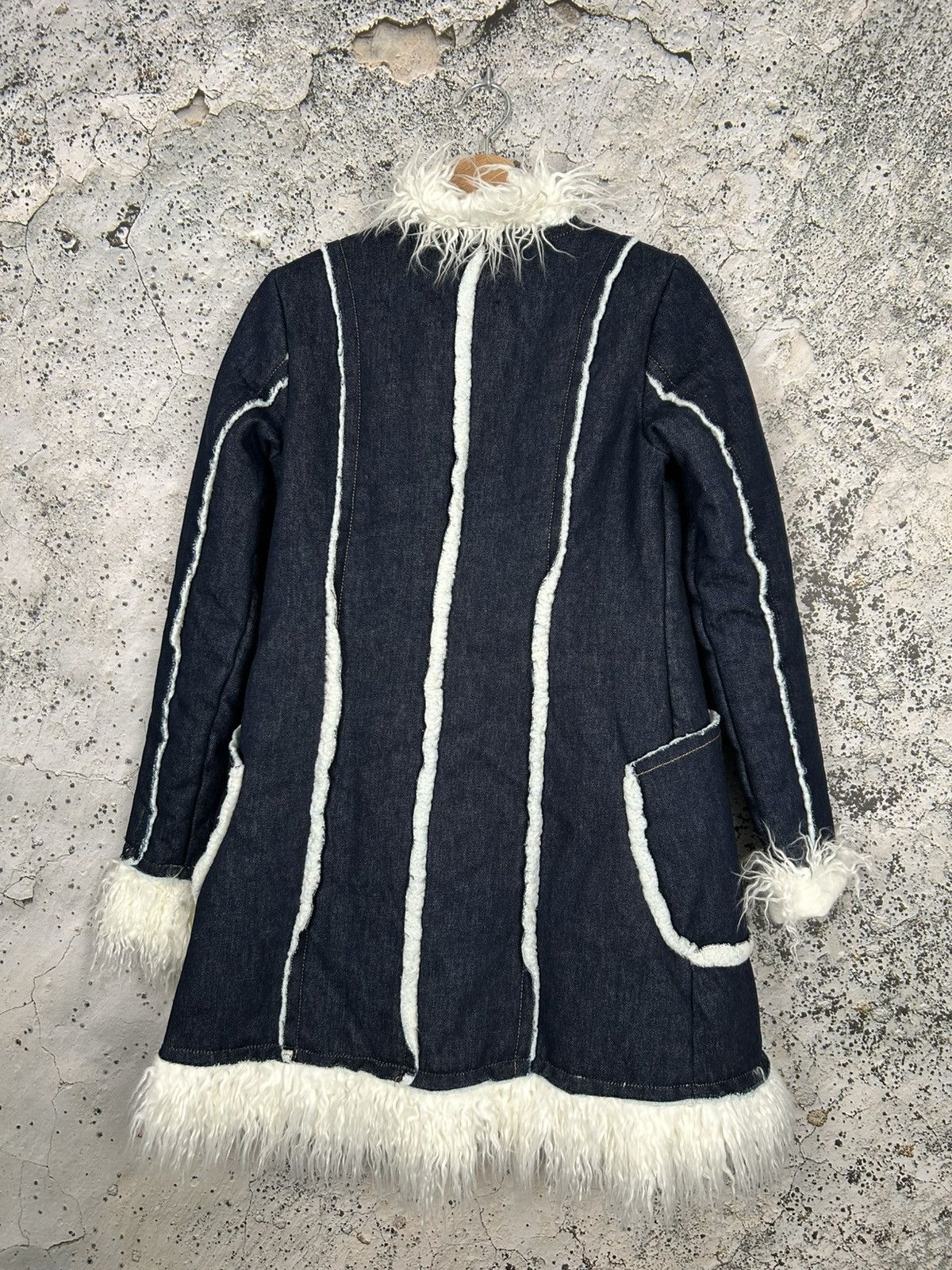 Miss Sixty Miss Sixty Denim Fur Jacket Avant Garde Streetwear Y2K 00s Size S / US 4 / IT 40 - 6 Thumbnail