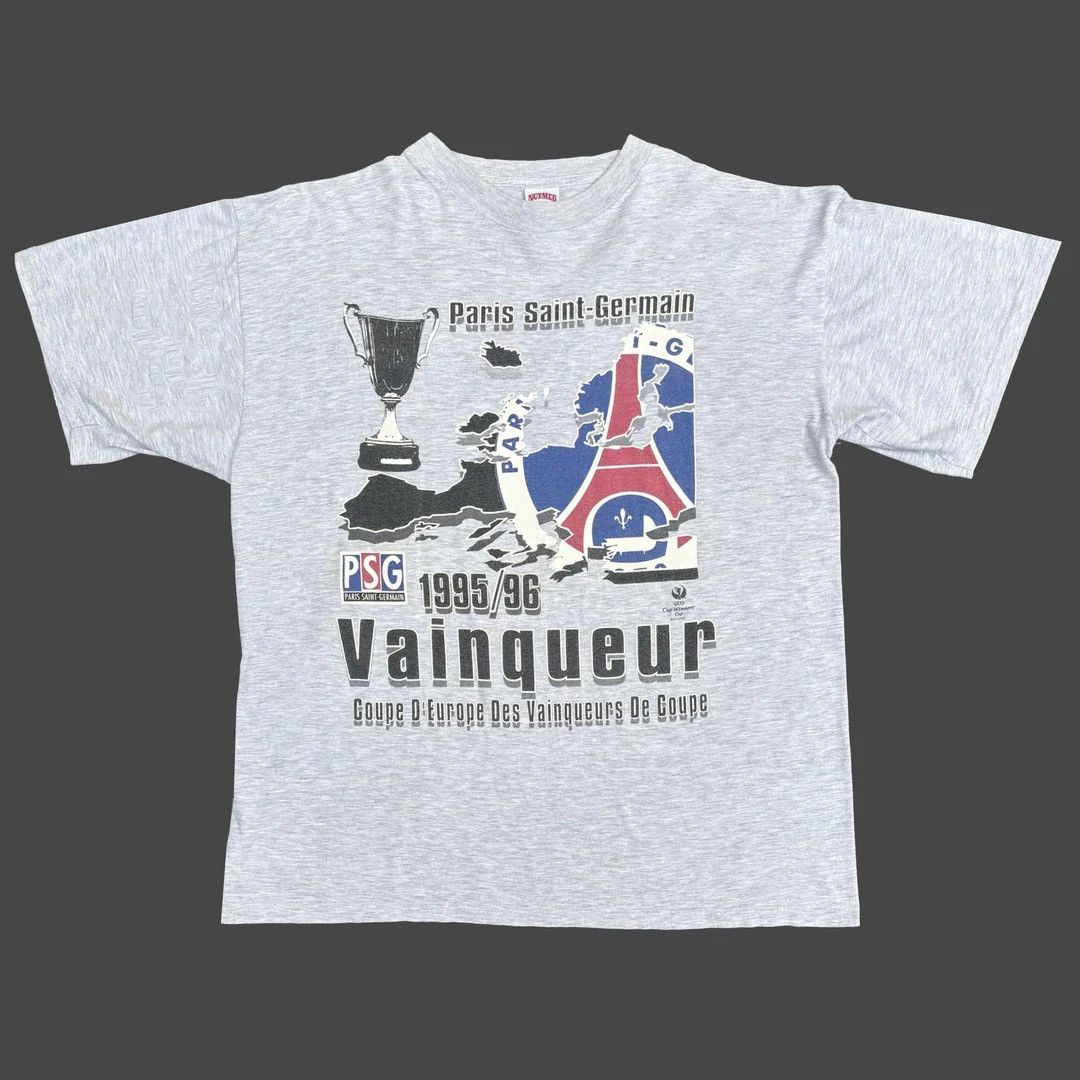 PSG Paris Saint-Germain 1995 96 90s Vintage Cup T-Shirt