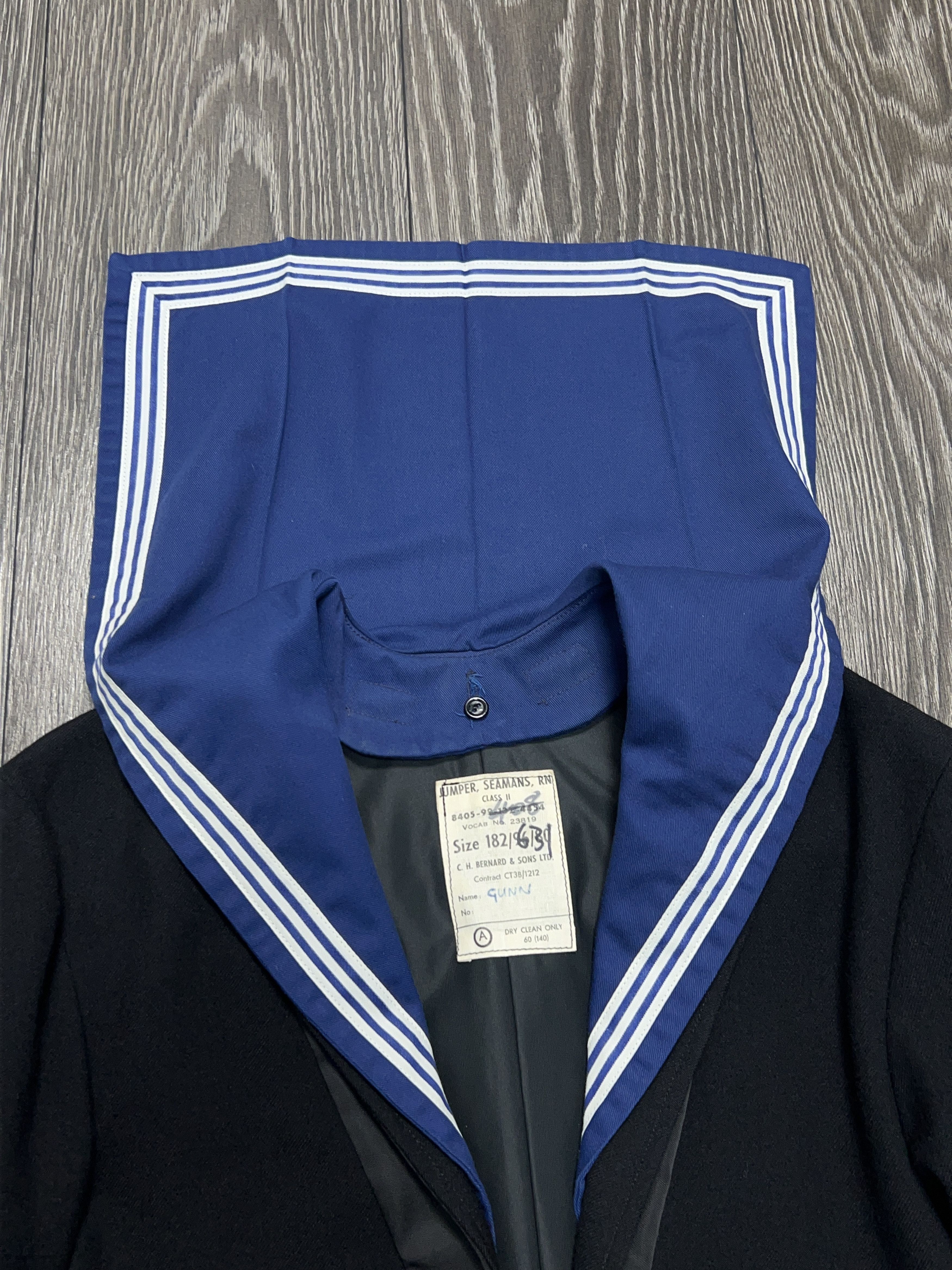 Vintage Royal British Navy Jumper Seamans Sailor Marine Sweater Size US XS / EU 42 / 0 - 10 Thumbnail