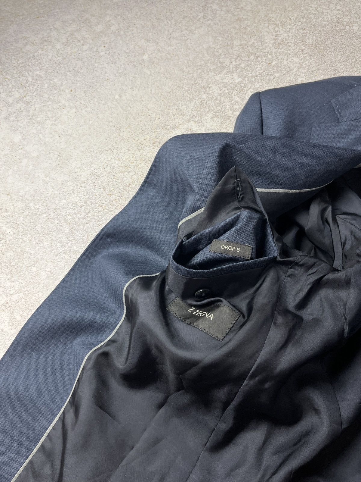 Z Zegna Z Zegna Suit Mens 50R Navy Blue 2 Button Turati Wool Pants Size 50R - 11 Thumbnail