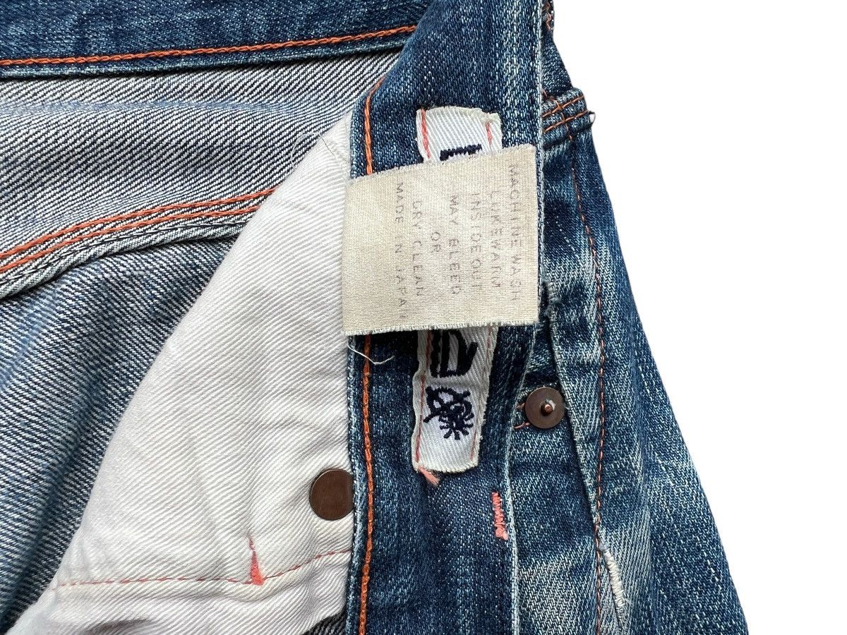 Vintage Hiroshi Kato Selvedge Distressed Sashiko Denim Jeans 32x32 Size US 32 / EU 48 - 17 Thumbnail