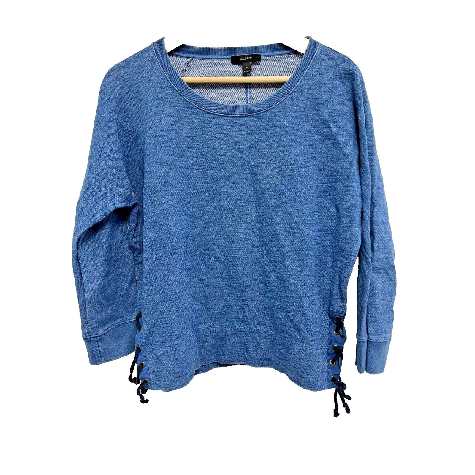 J.Crew J.Crew Indigo Sleeve Crewneck Sweatshirt Size S A000122 Size S / US 4 / IT 40 - 3 Thumbnail