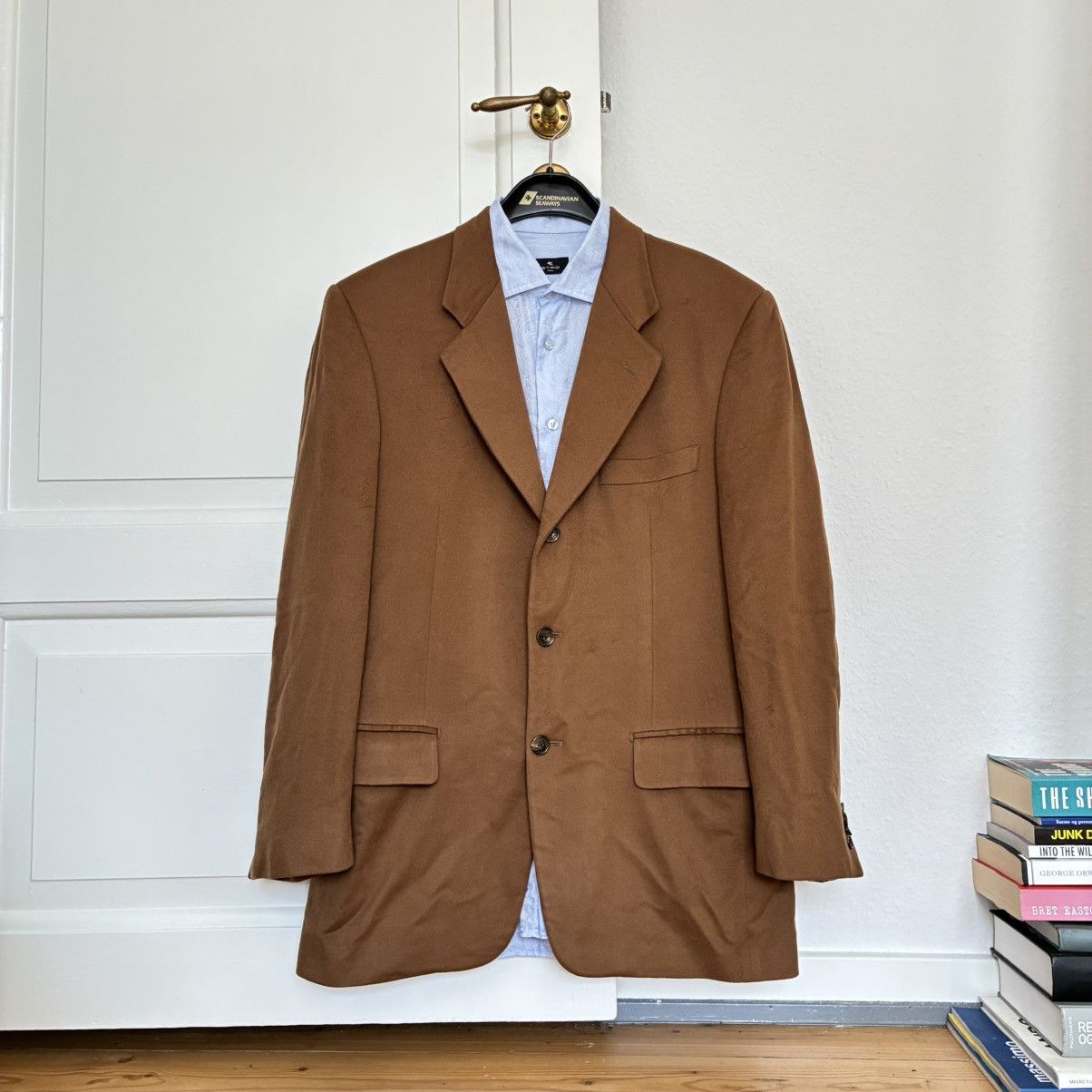 Corneliani Corneliani 100% Virgin Wool Camel Overcoat - Italy - Size 36R - 1 Thumbnail