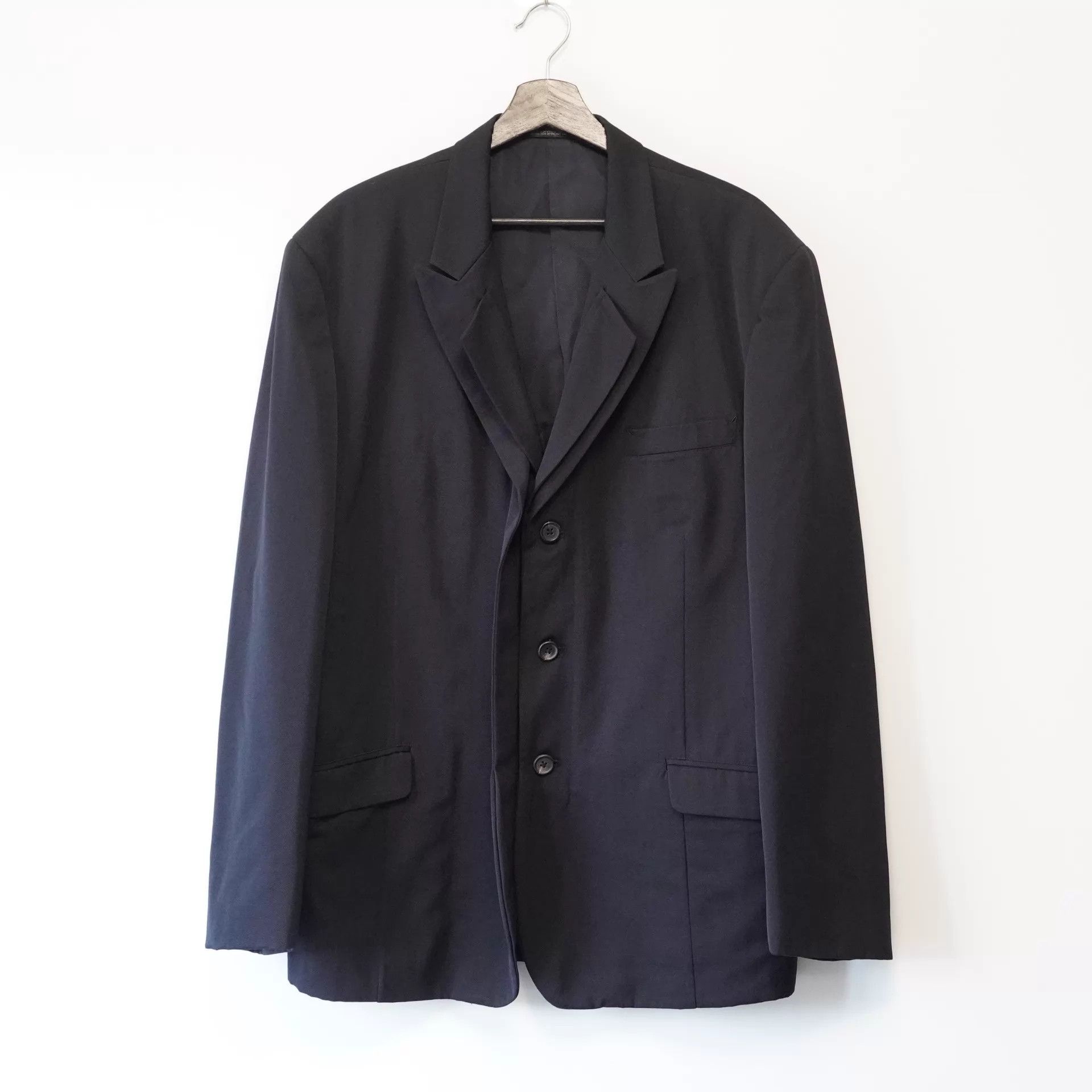 Yohji Yamamoto Yohji Yamamoto 1995AW Rokumeikan Double Collar Jkt Navy M Size US M / EU 48-50 / 2 - 2 Thumbnail
