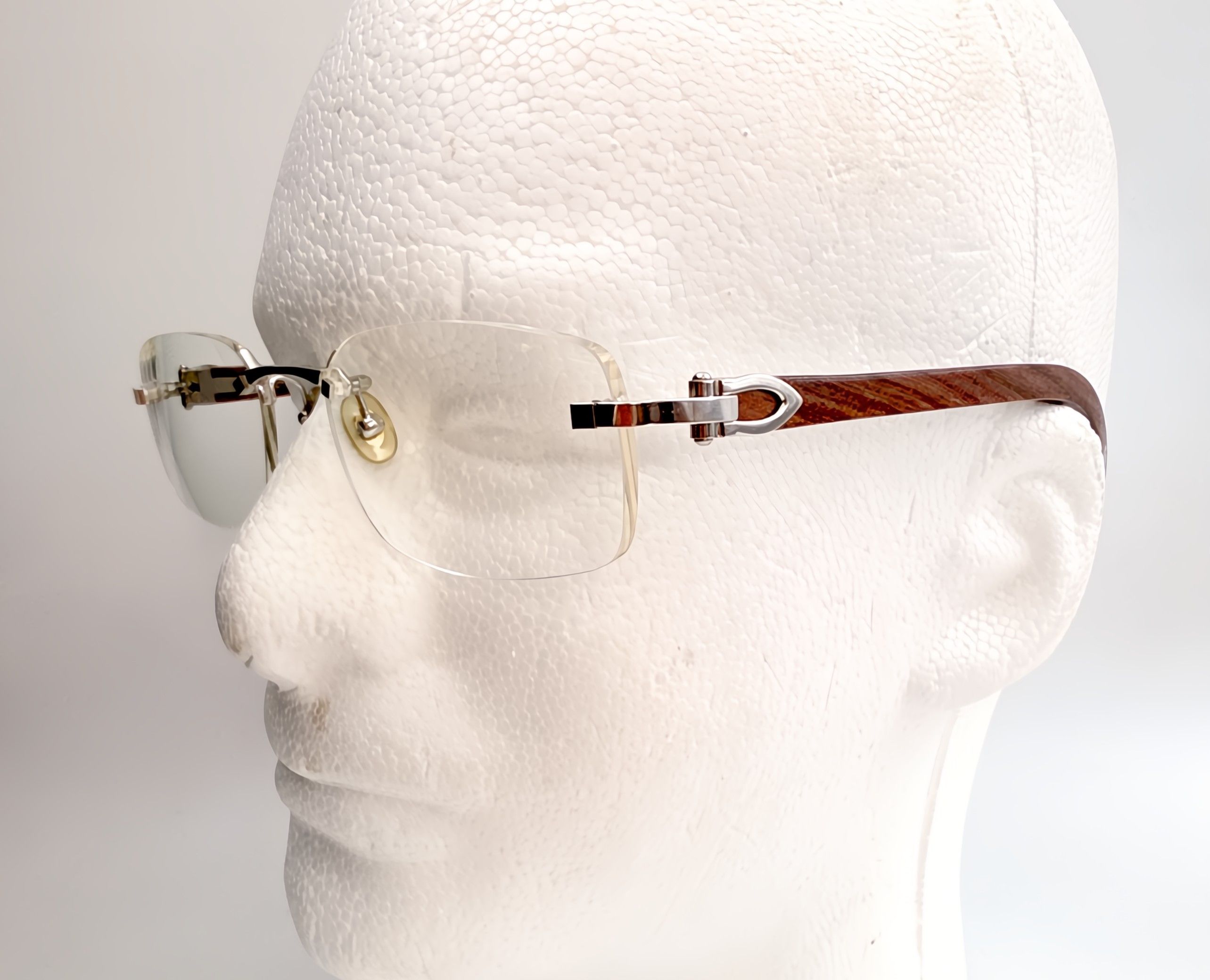 Cartier Luxury Vintage Cartier Bubinga Wood Eyewear – Authentic Size ONE SIZE - 16 Thumbnail