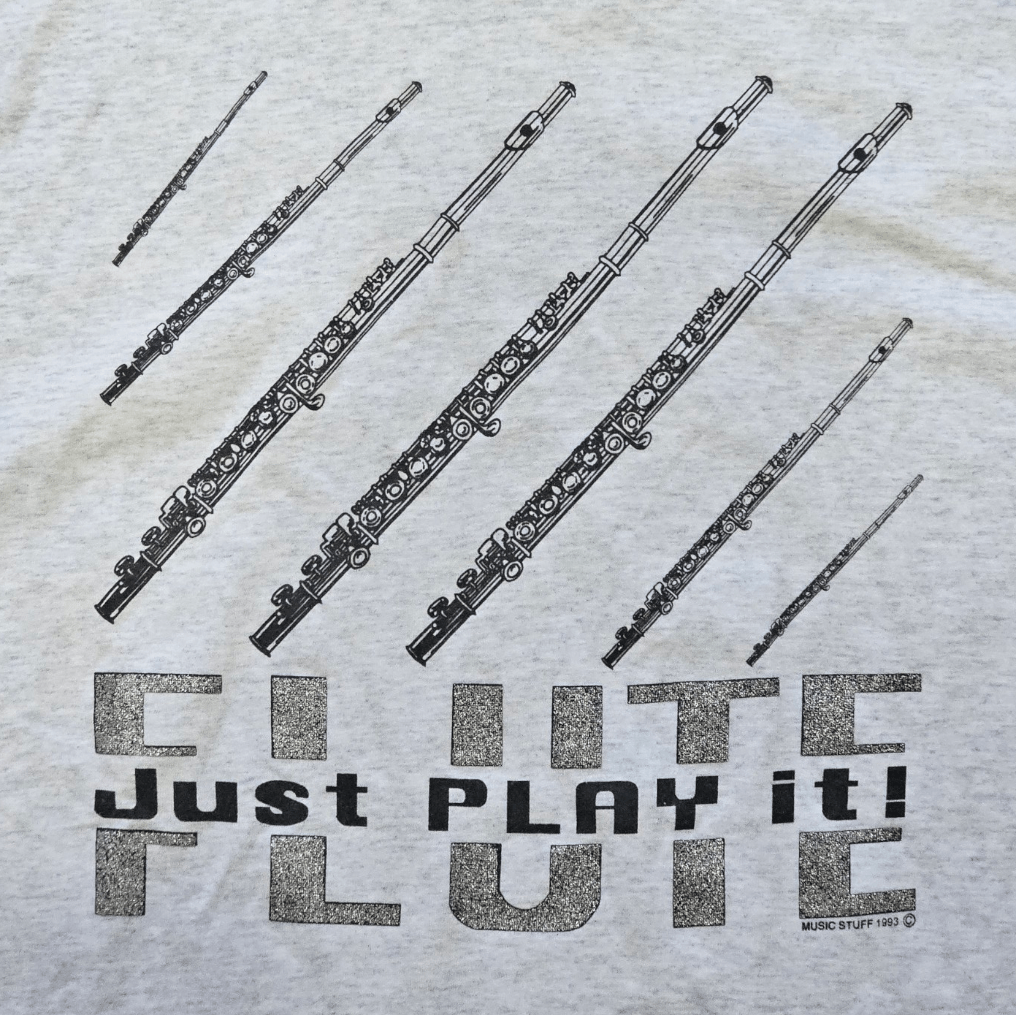 Fruit Of The Loom × Vintage Flute Just Play It 1993 Tee Size US XL / EU 56 / 4 - 2 Thumbnail