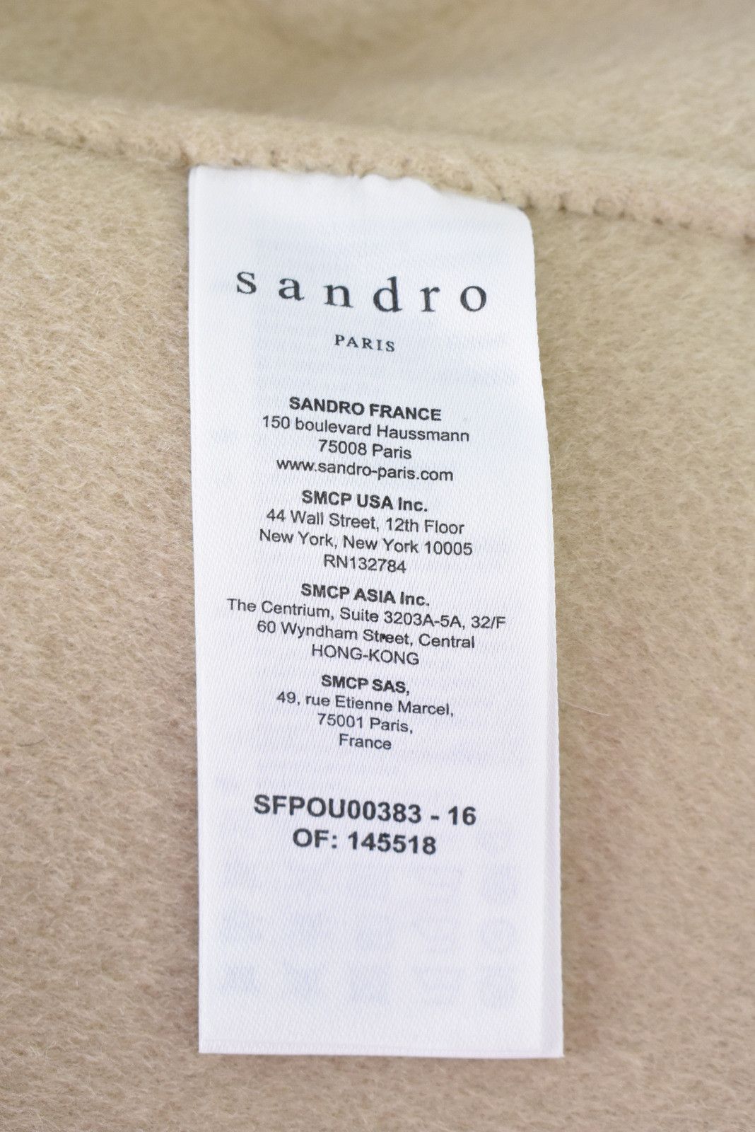 Sandro SANDRO Mystere Coat Womens EU 38 Wool Double Breasted Peak Size M / US 6-8 / IT 42-44 - 7 Thumbnail