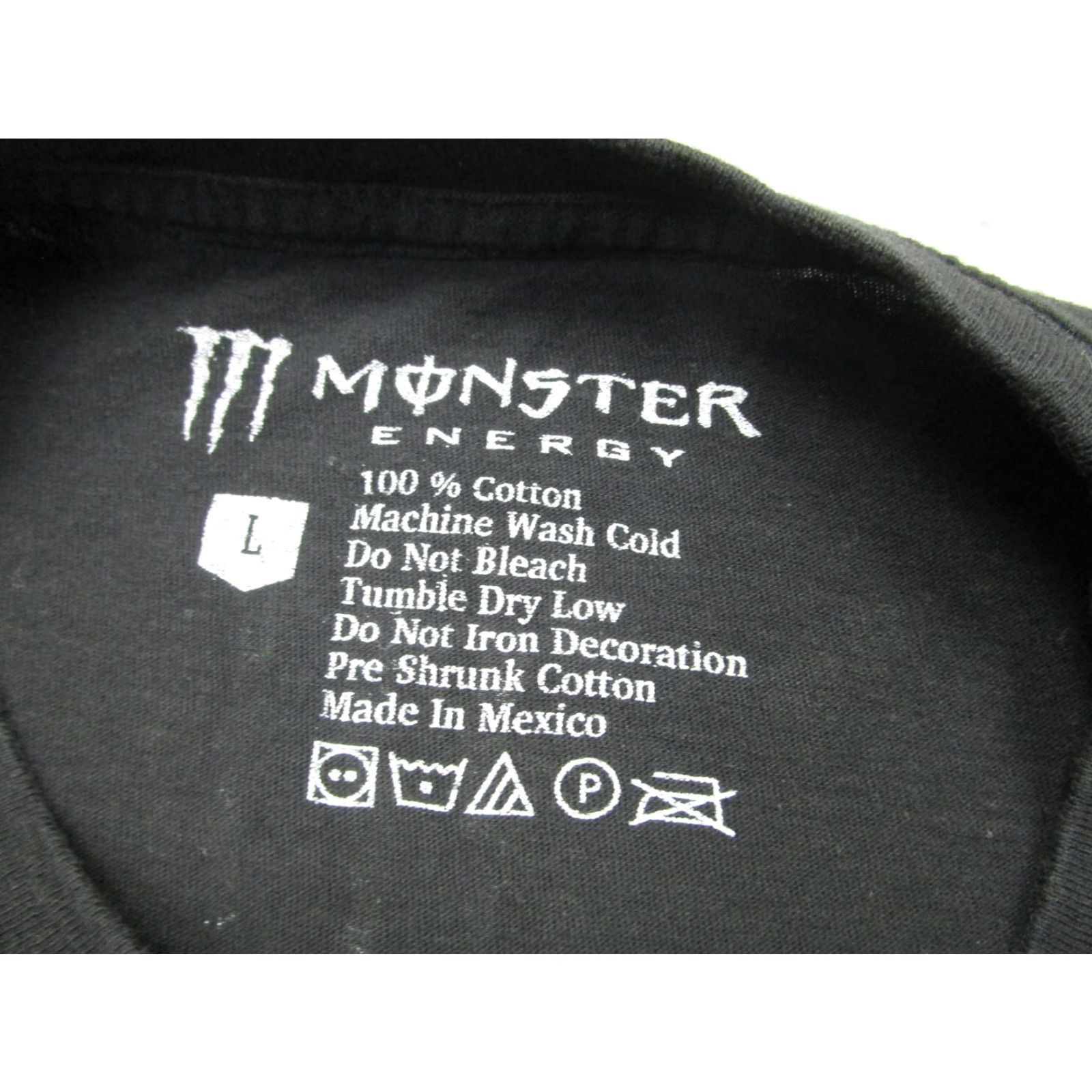 Vintage Monster Energy Shirt Mens Large Black Skull Lightning Graphic Horror Tee Size US L / EU 52-54 / 3 - 5 Thumbnail
