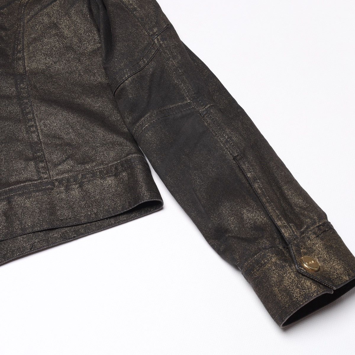 Ralph Lauren Ralph Lauren Jeans Co Bronze Brown Glitter jacket Biker Crop Size XS / US 0-2 / IT 36-38 - 17 Thumbnail