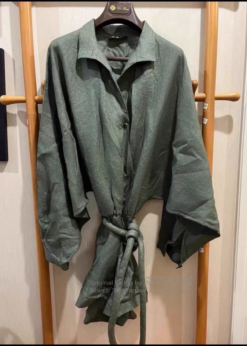 Loro Piana Loro Piana Green linen jumpsuit Size 26" / US 2 / IT 38 - 2 Thumbnail