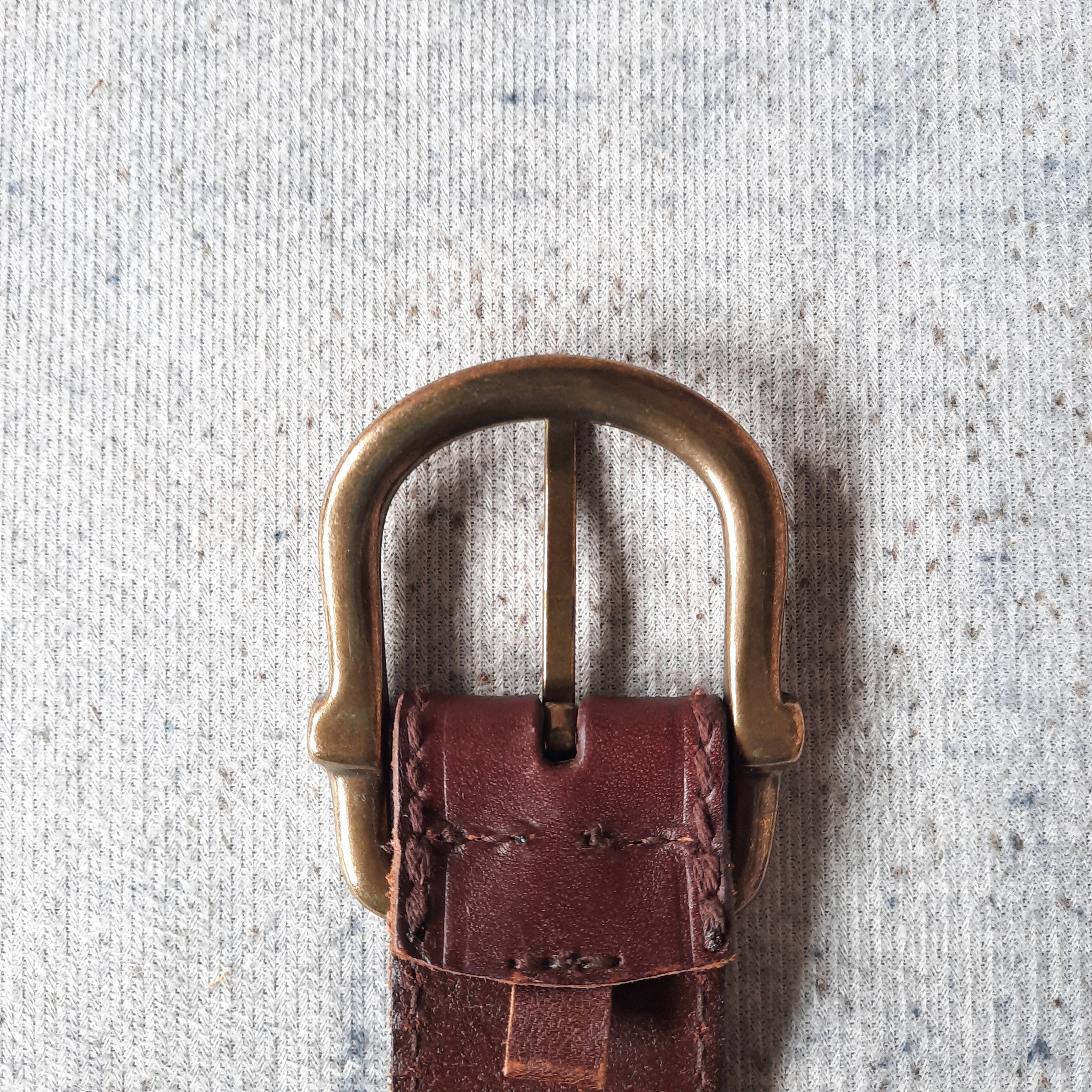Cowboy Equipment 🐎 Solid brass garrison stitching leather belt Size ONE SIZE - 4 Thumbnail